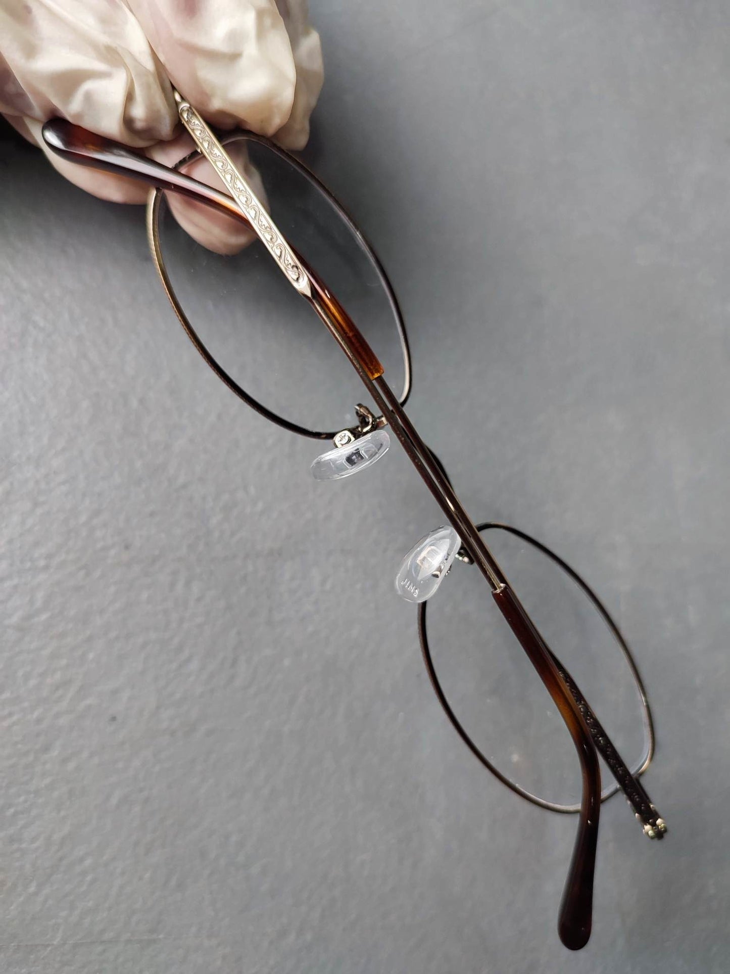 Plastic/Metal Frame JINS Gold (MMF-15S-056E) Eyeglass