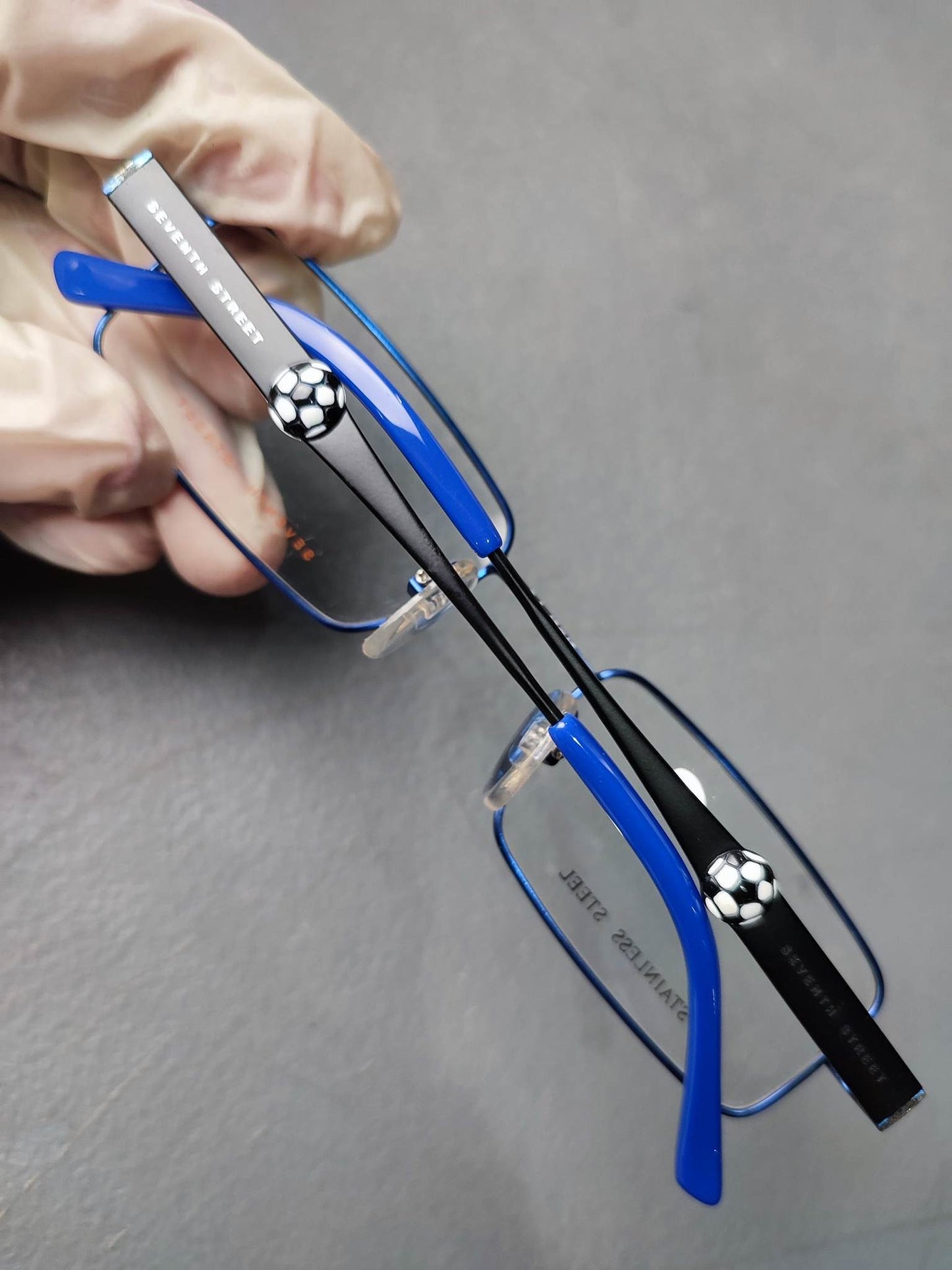 Plastic/Metal Frame SAFILO Black/Glossy Blue (S154S18) Eyeglass