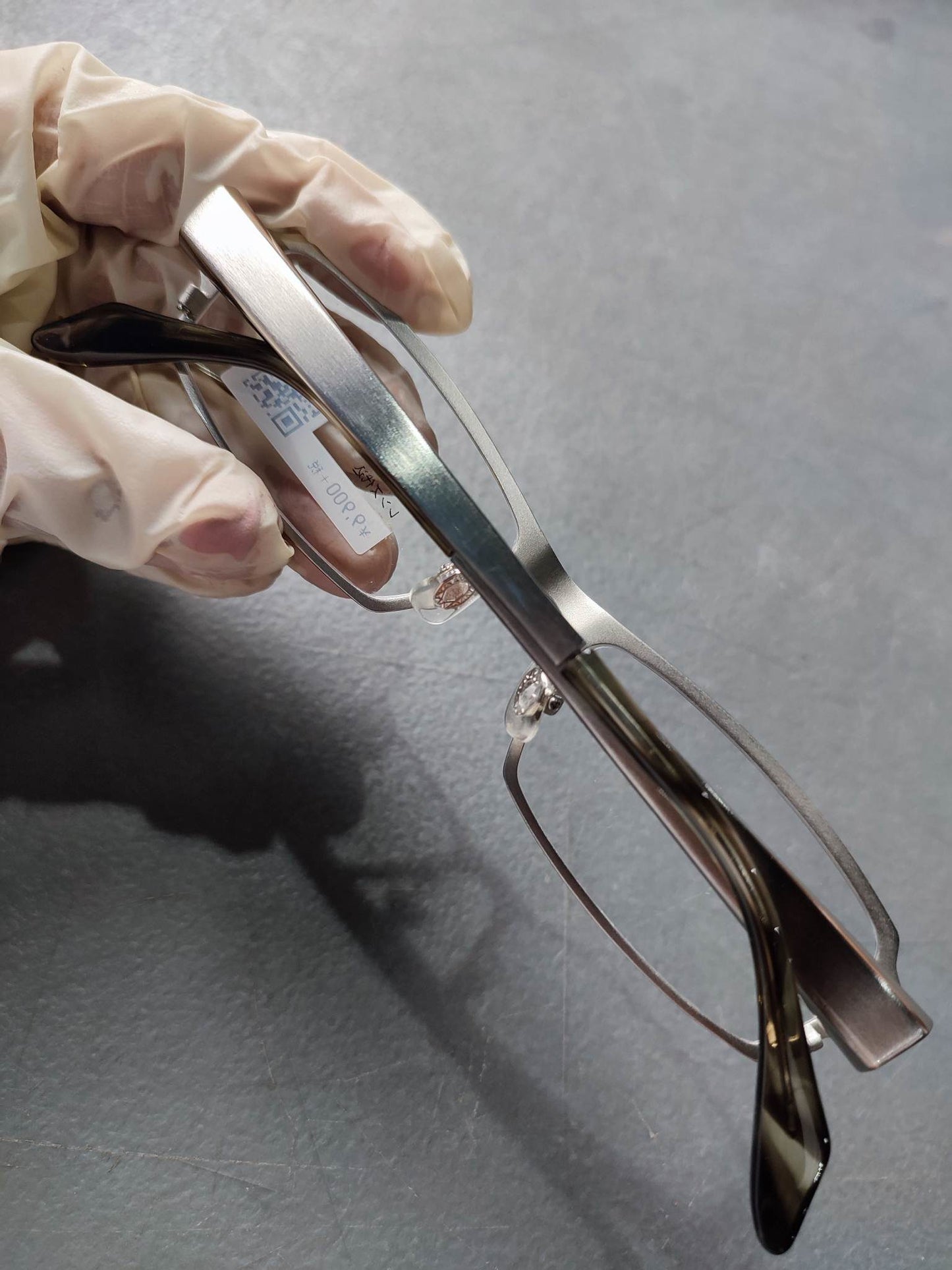 Plastic/Metal Frame JINS Silver (AMMN14A264B96) Eyeglass
