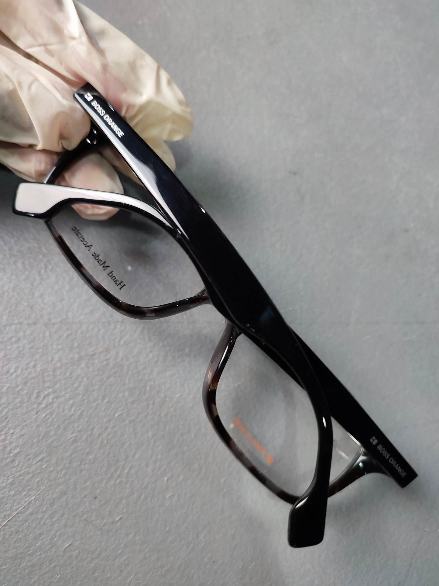Plastic Frame BOSS ORANGE Black/Gray (BO 0024 ACF) Eyeglass