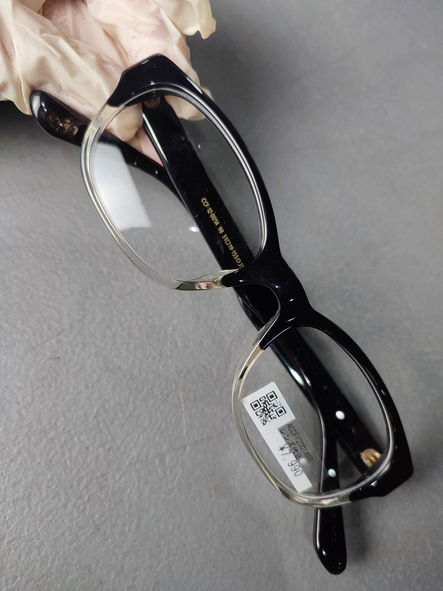 JINS Classic Black/Transparent White (ACCF12001A98) Eyeglass