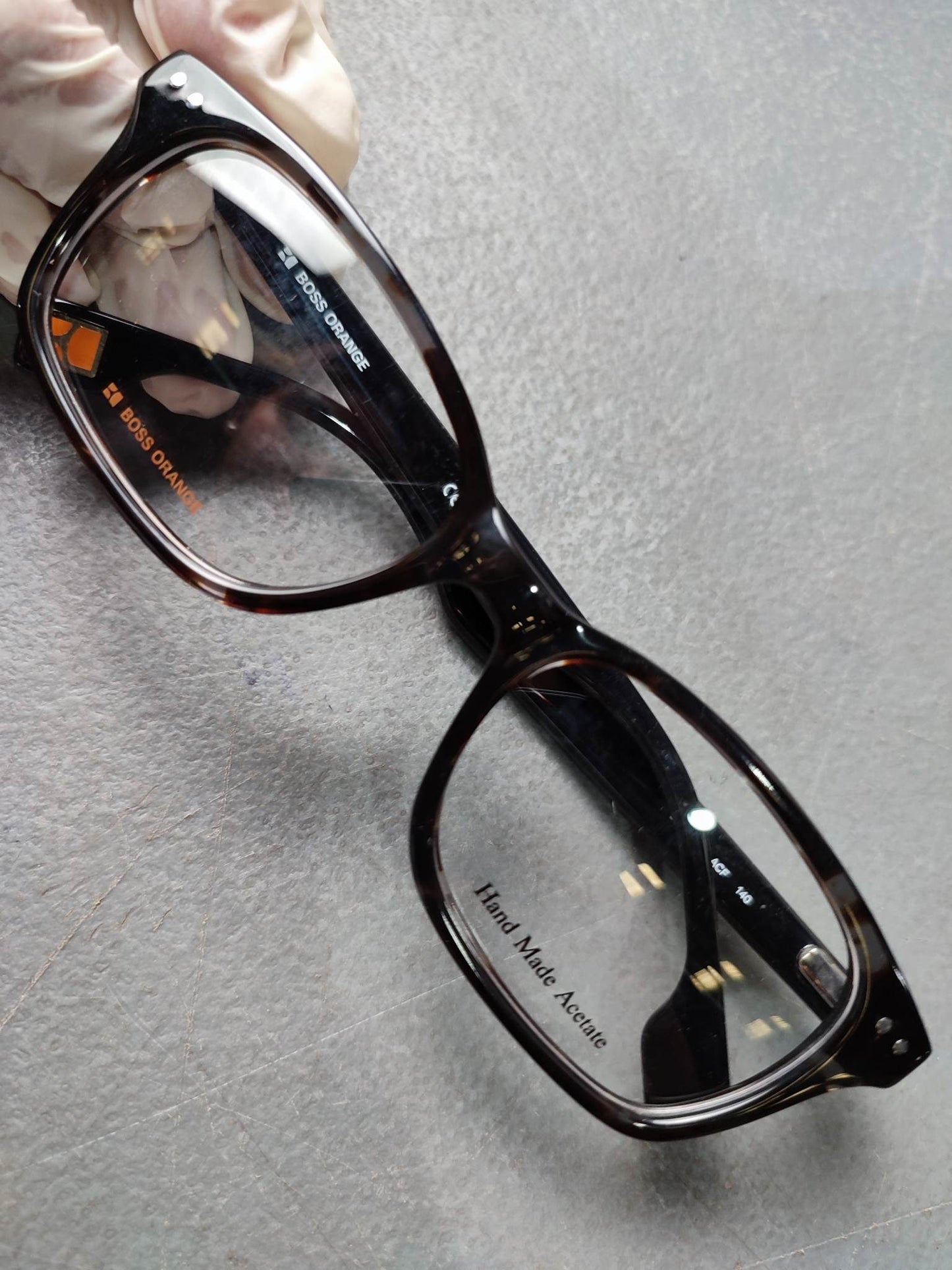 Plastic Frame BOSS ORANGE Black/Gray (B0 0024 ACF) Eyeglass