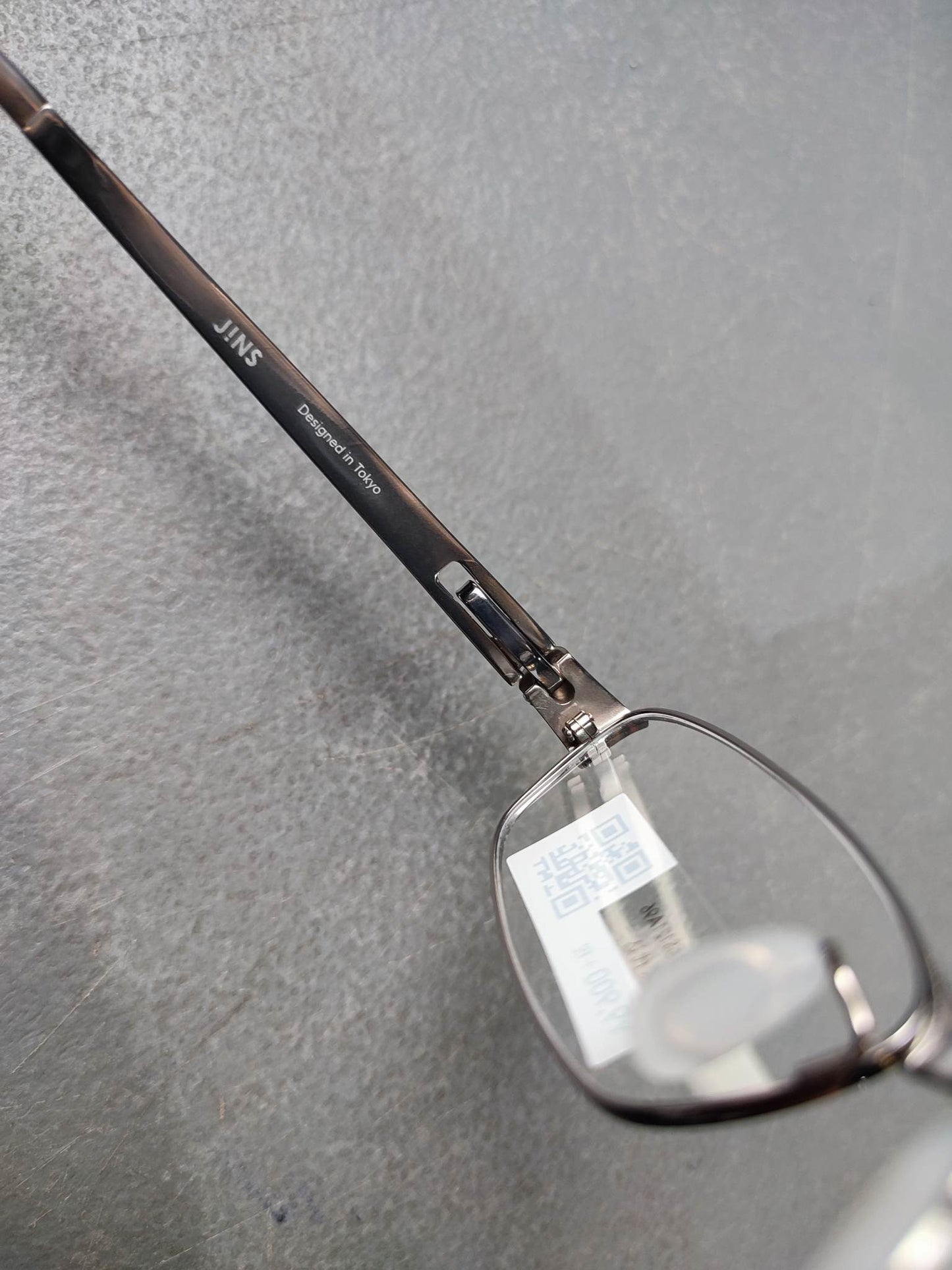 Plastic/Metal Frame JINS Silver (AMMN15S047F96) Eyeglass