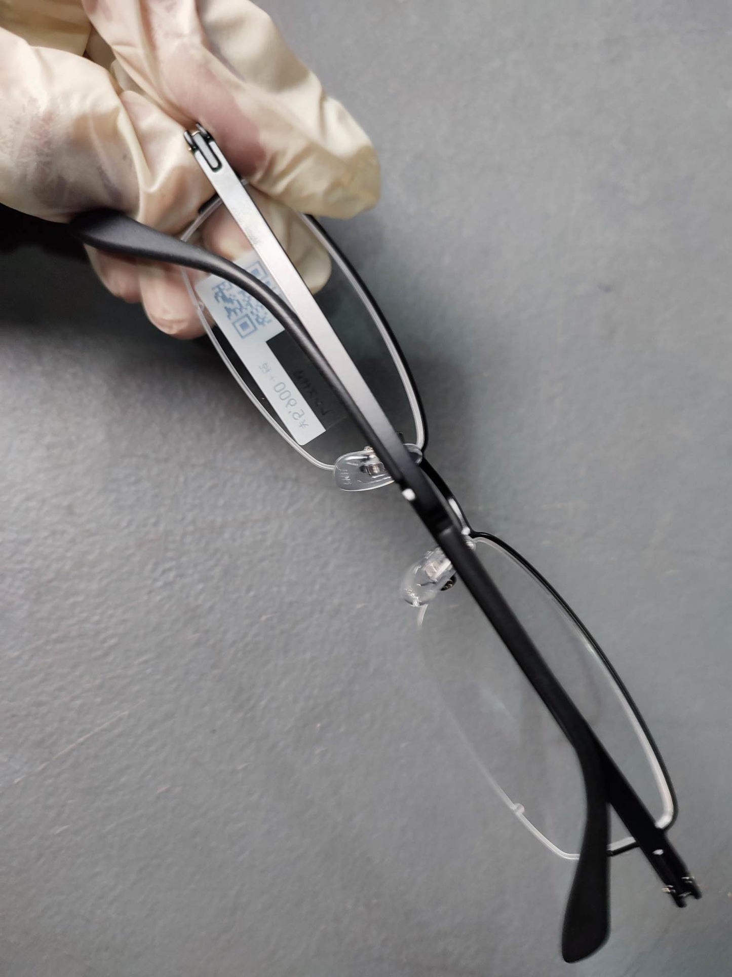 Plastic/Metal Frame JINS Black (AMMN15S047J94) Eyeglass