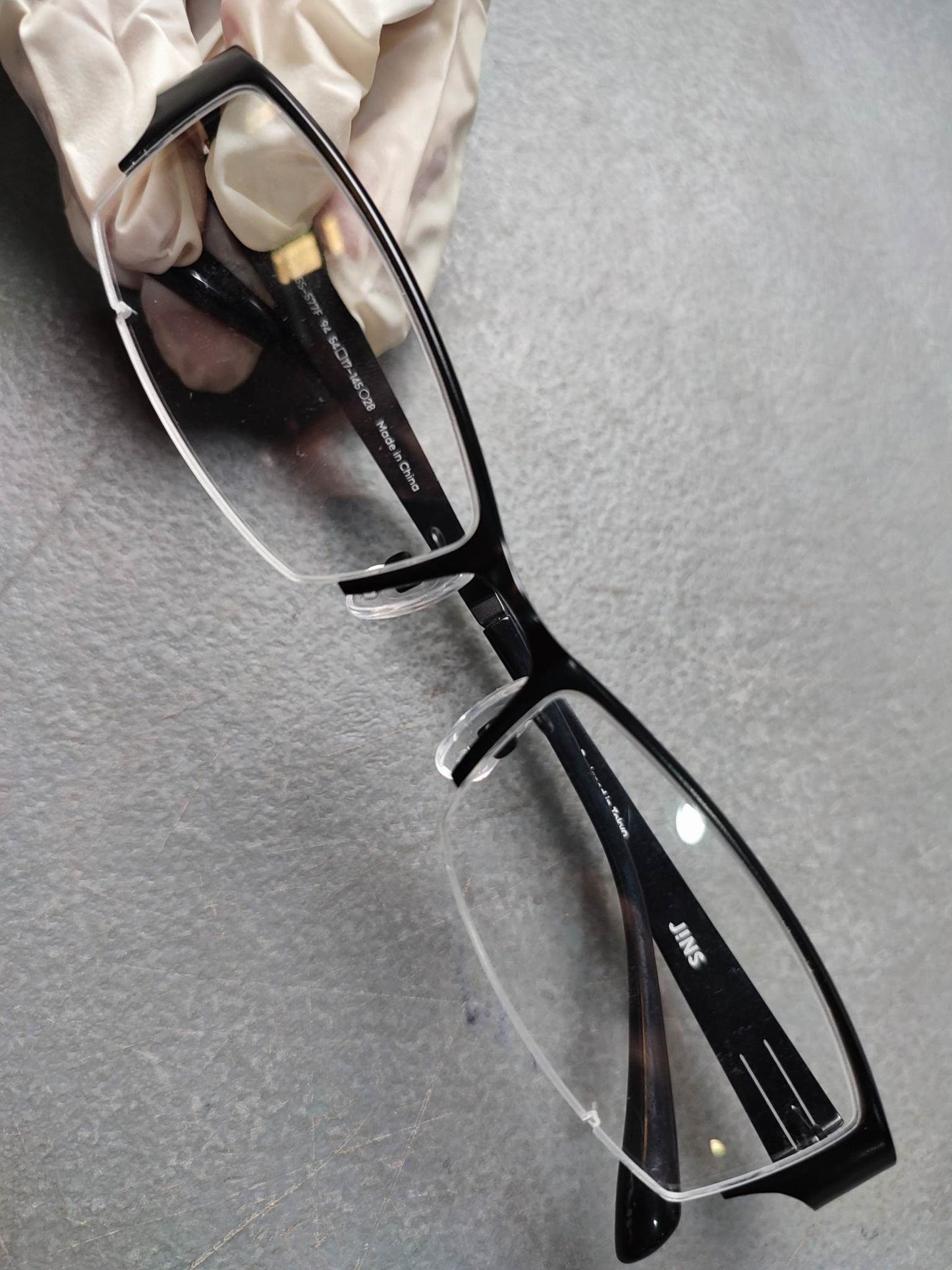 Plastic/Metal Frame JINS Matt Black (MMN15S577F94) Eyeglass