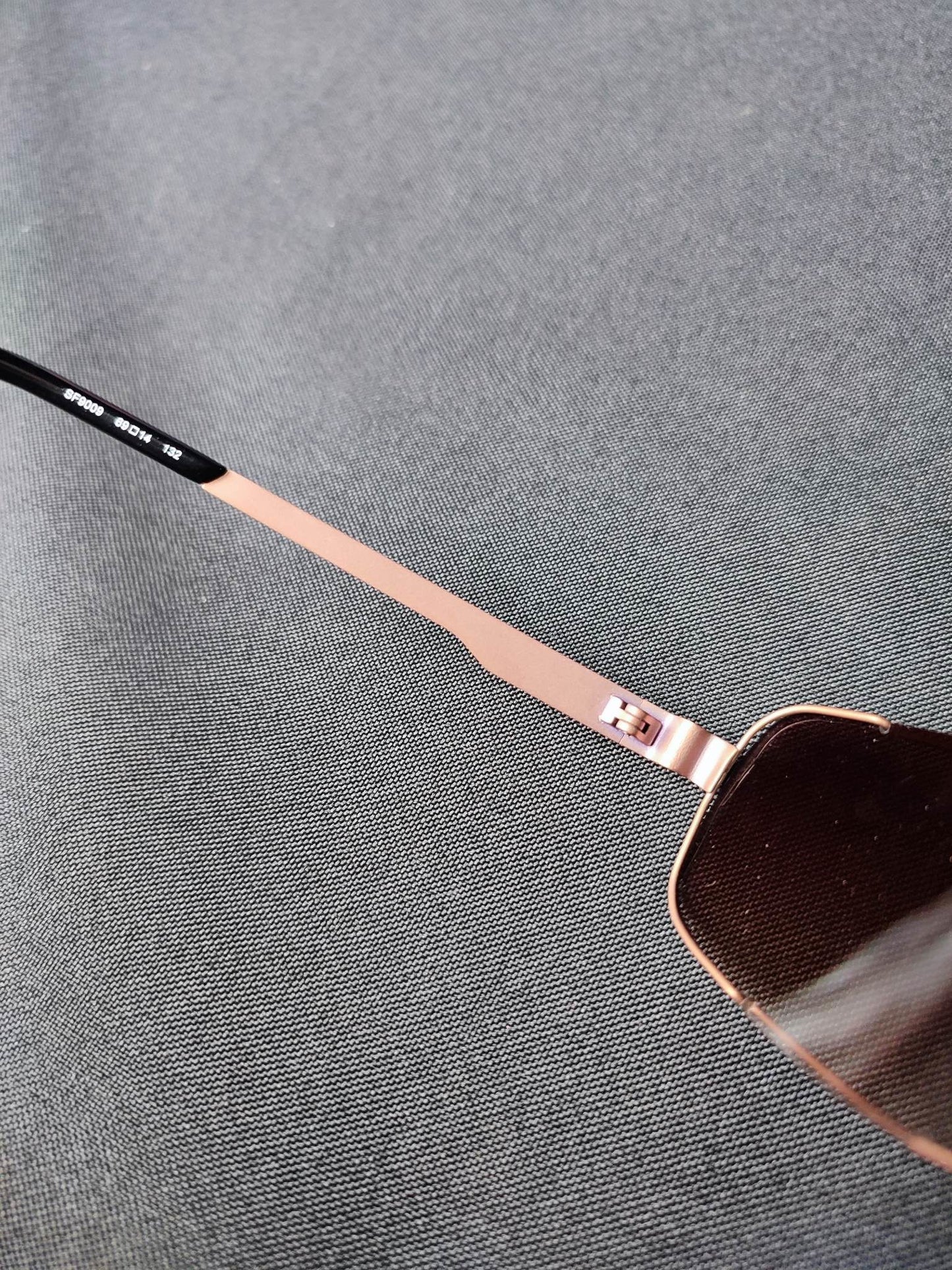 Metal Safelar Titanium RoseGold,Black (SF9009)-(Size:69-14-132) Sunglass