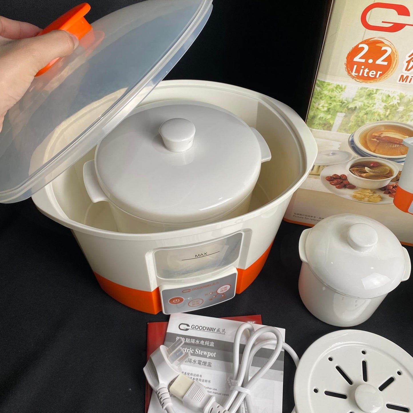 Goodway Microcomputer Electric Stewpot 2.2 Liters (GSP-352-22) - International Mall PUll-out