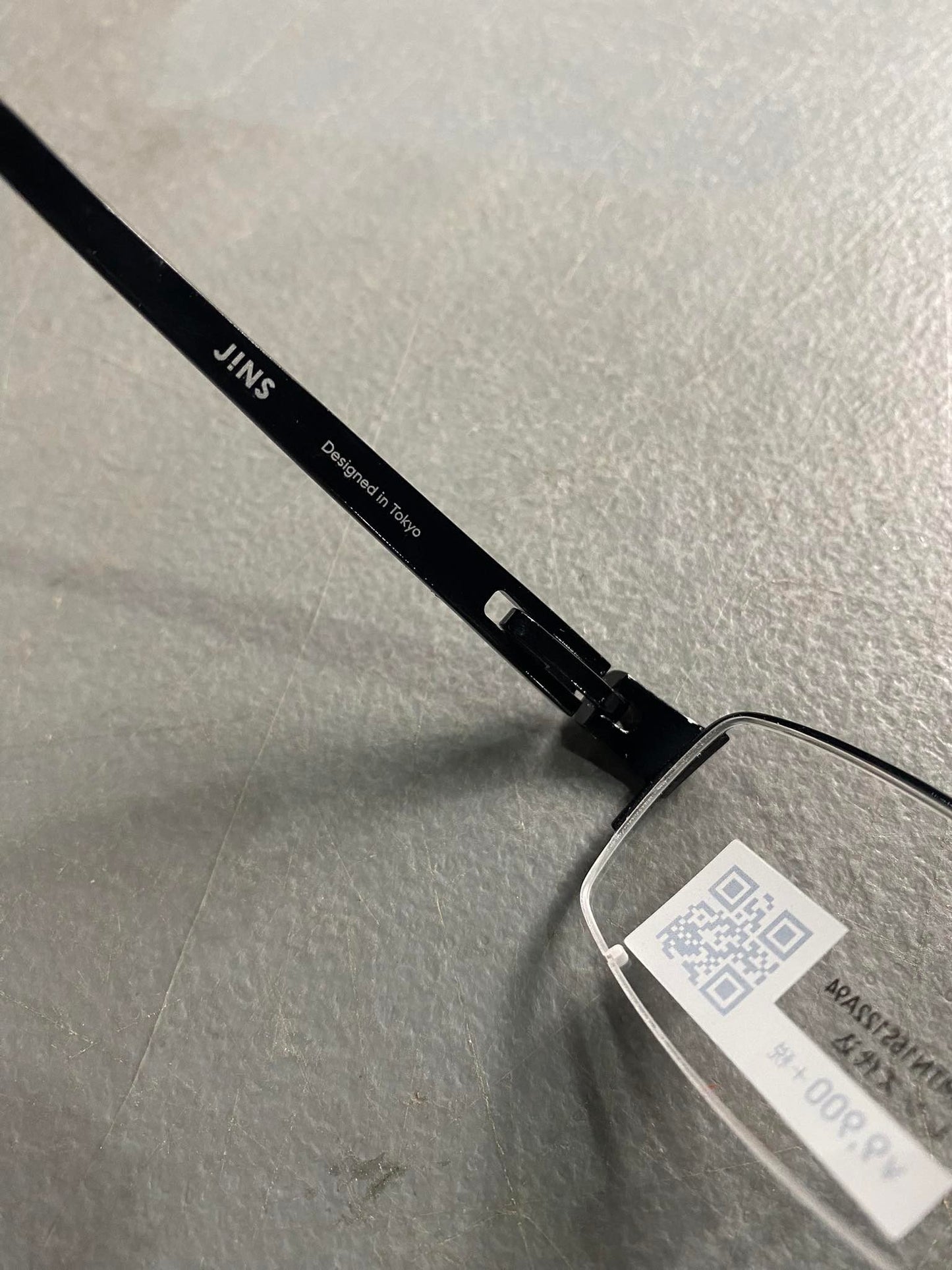 Plastic/Metal Frame JINS Glossy Black (AMTN15S122A94) Eyeglass