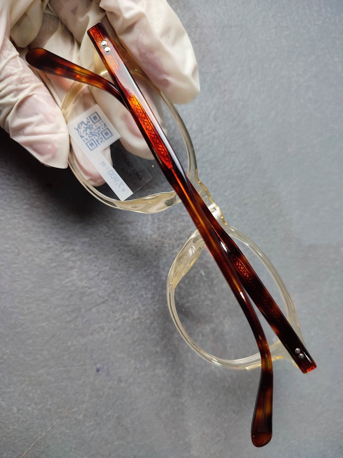Plastic Frame JINS Transparent/Yellow/Orange/Brown (AMCF15A262C95) Eyeglass