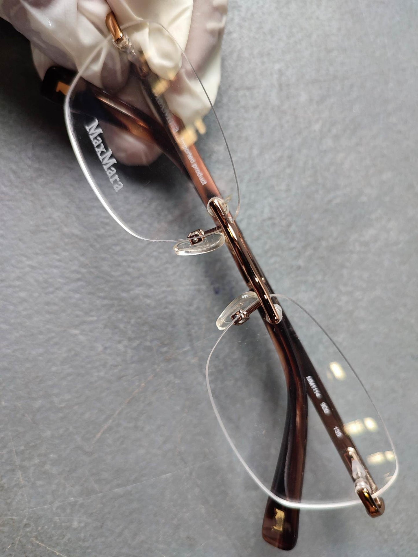 Plastic/Metal Frame MAX MARA Powder Transparent (MM1114900) Eyeglass