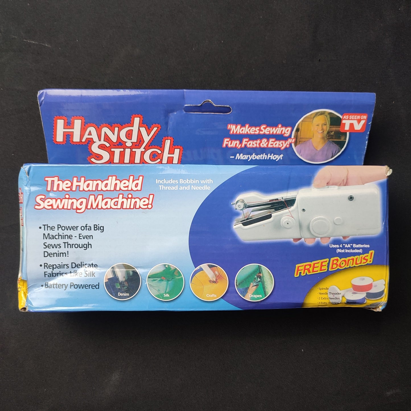 Handy Stitch The Handheld Sewing Machine Portable & Cordless- White