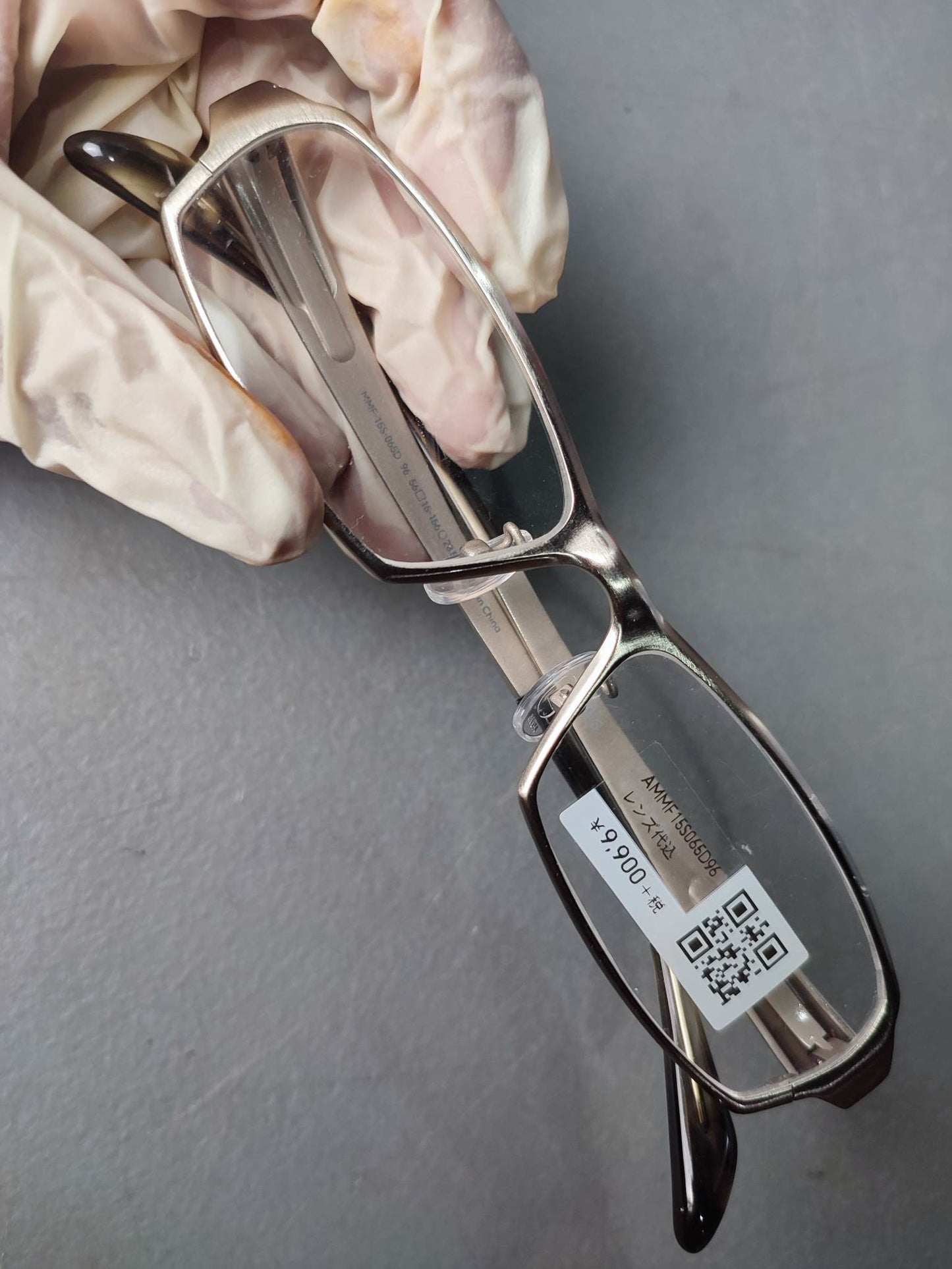 Plastic/Metal Frame JINS Silver (AMMF15S065D96) Eyeglass