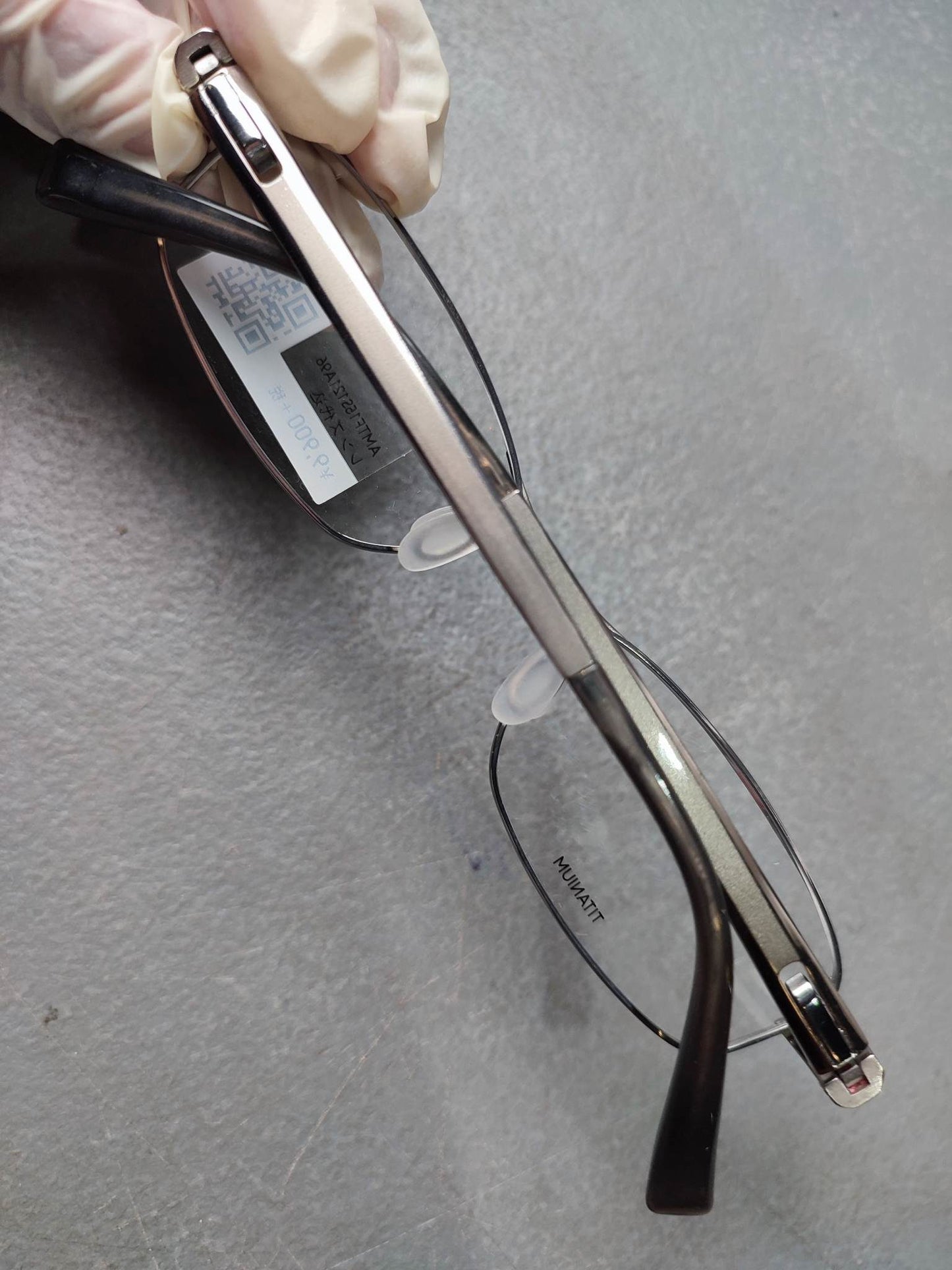 Plastic/Metal Frame JINS Silver (AMMN15S047F96) Eyeglass