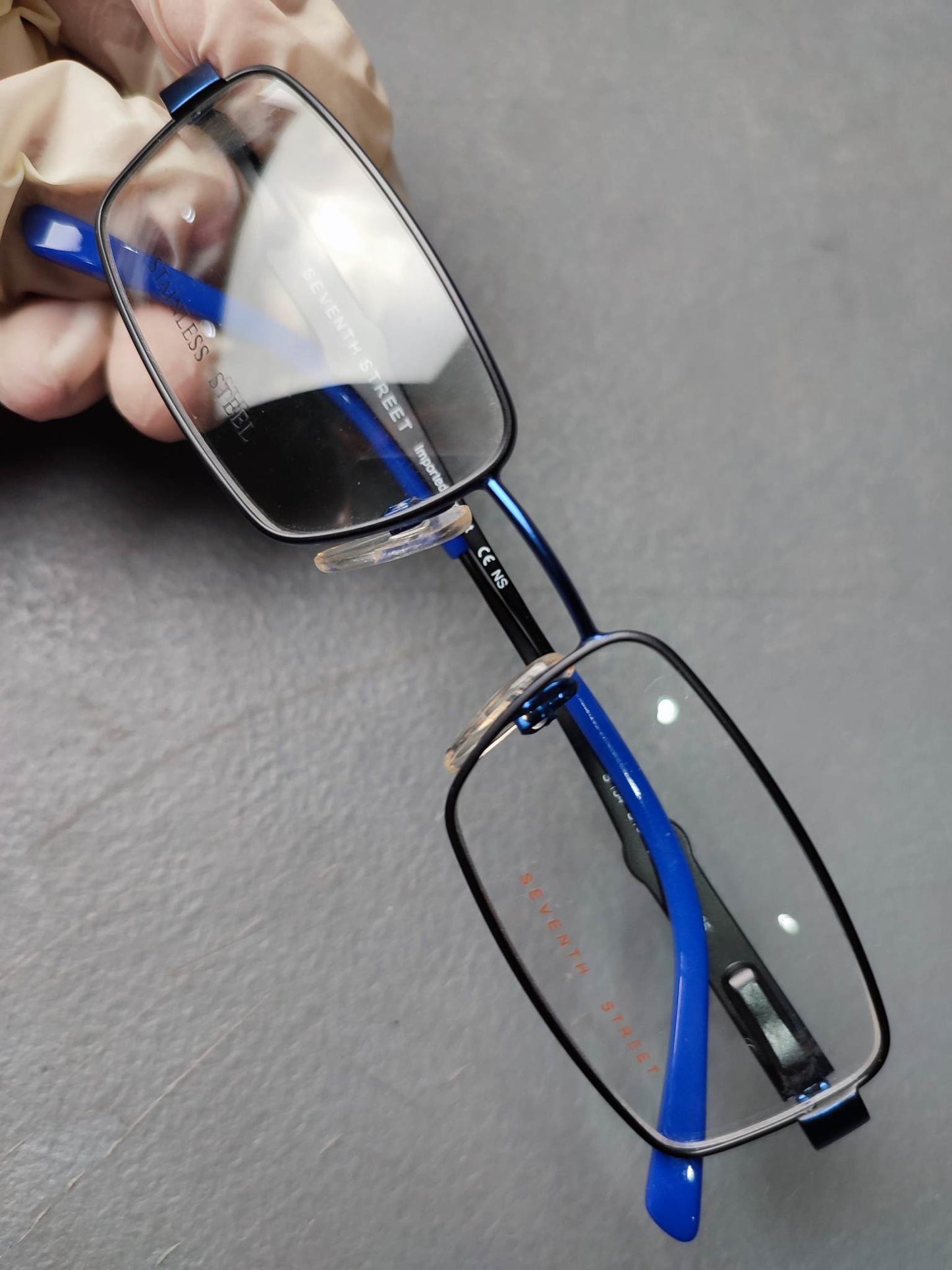 Plastic/Metal Frame SAFILO Black/Glossy Blue (S154S18) Eyeglass