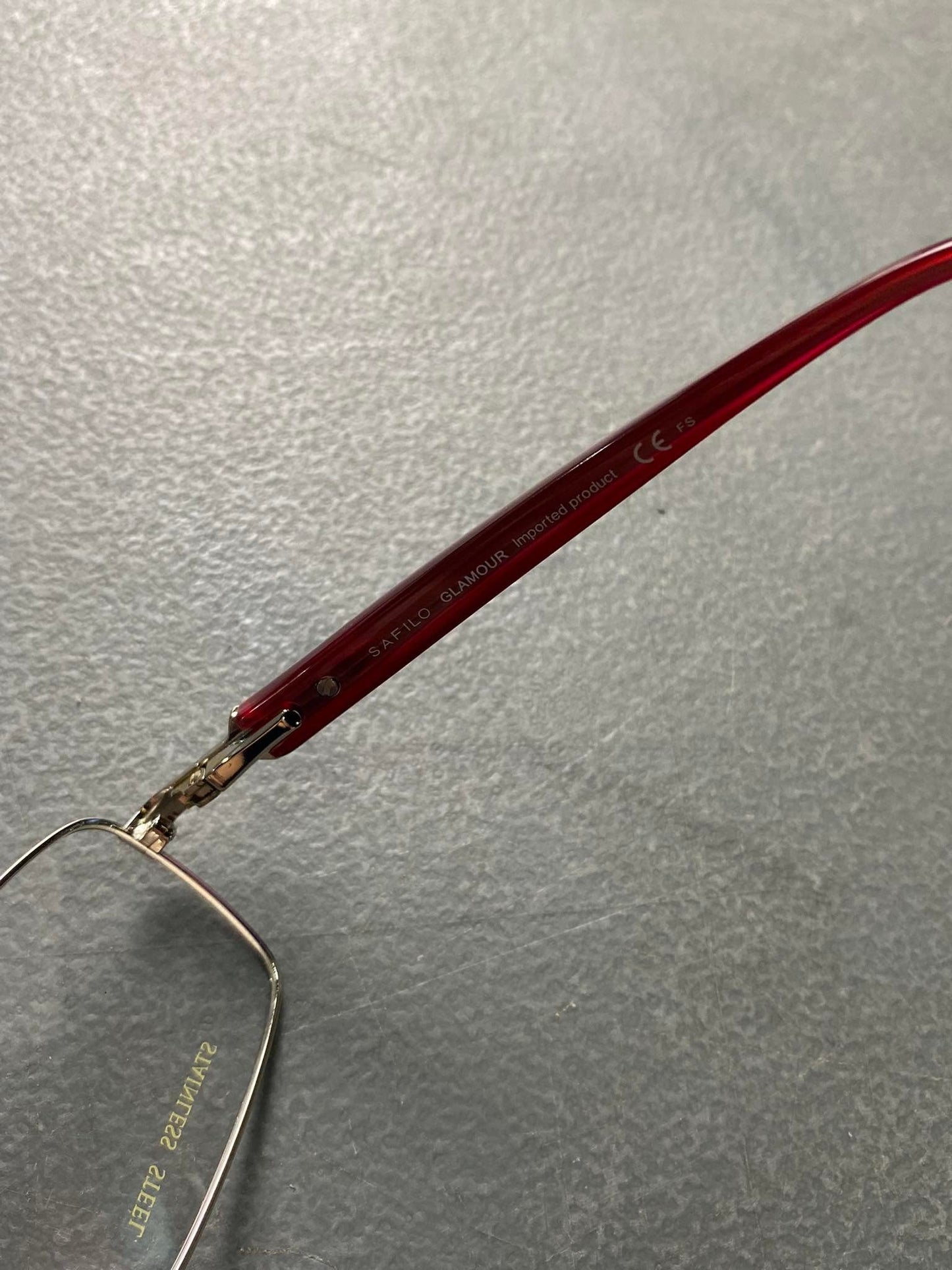 SAFILO GLAMOUR Glossy Red (GLAM7424F) Eyeglass