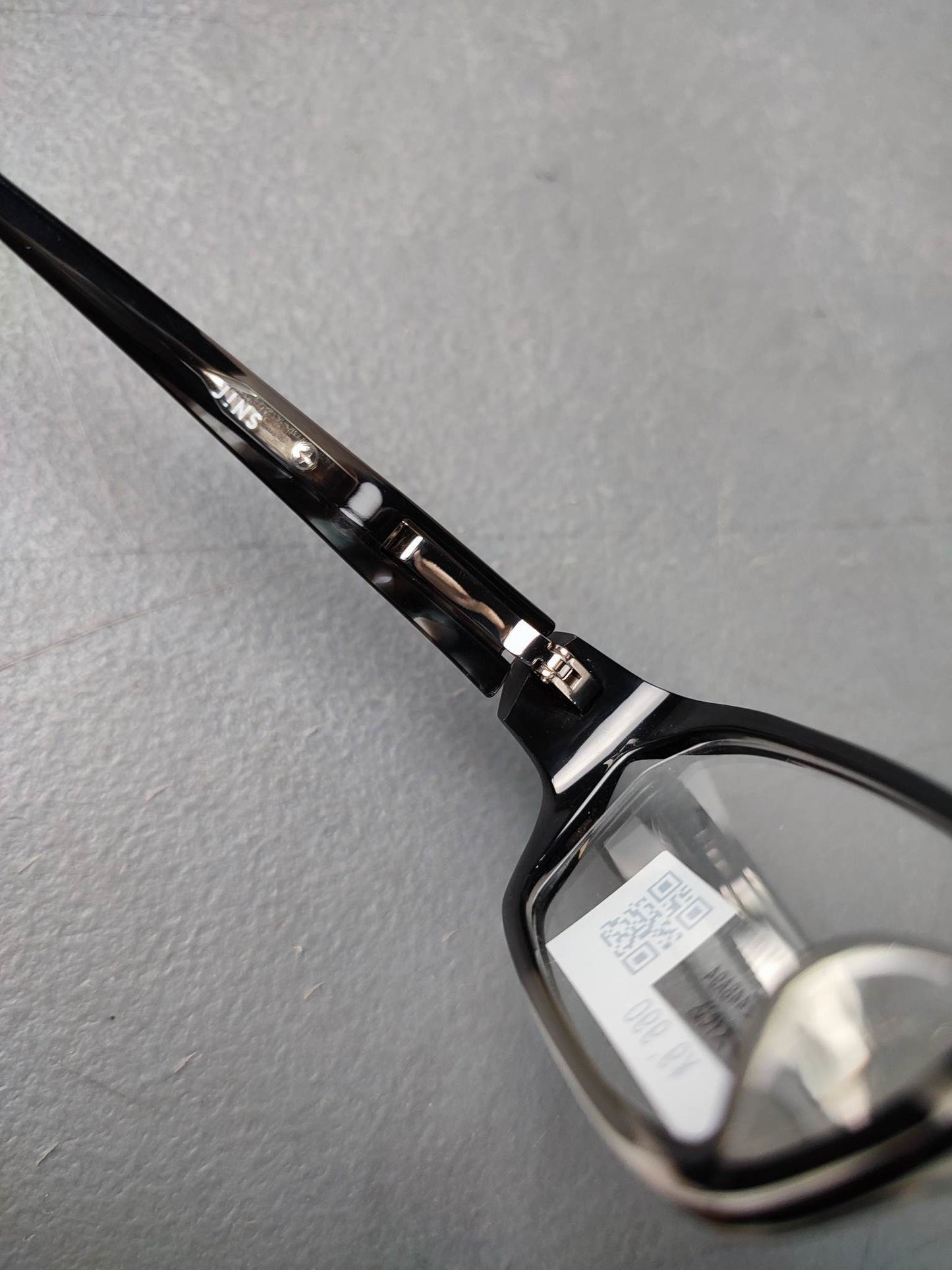 Plastic Frame JINS Black AMCF12448A94 (AMCF12448A94) Eyeglass