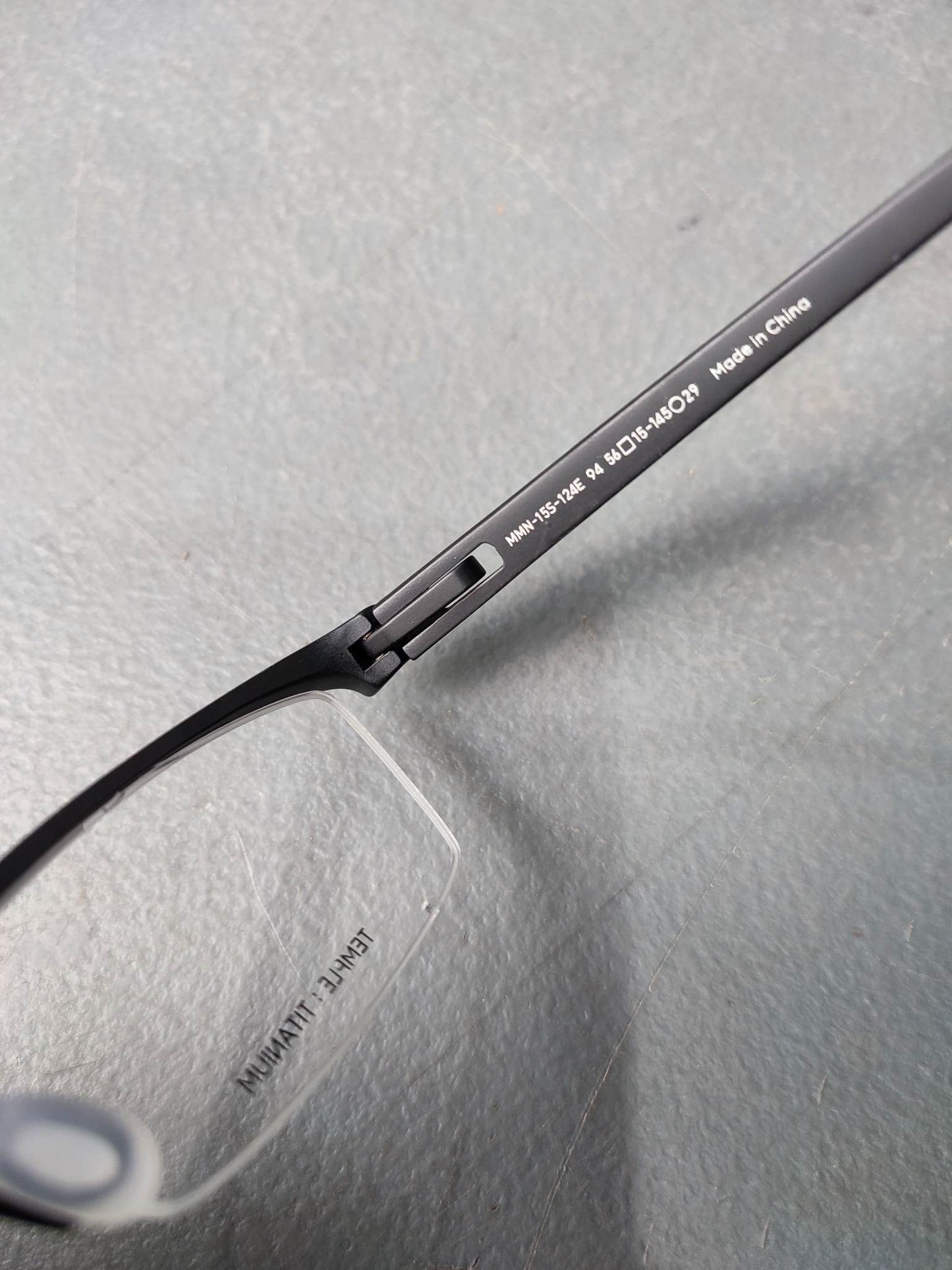 Plastic Frame JINS Matte Black (AMMN15S124E94) Eyeglass