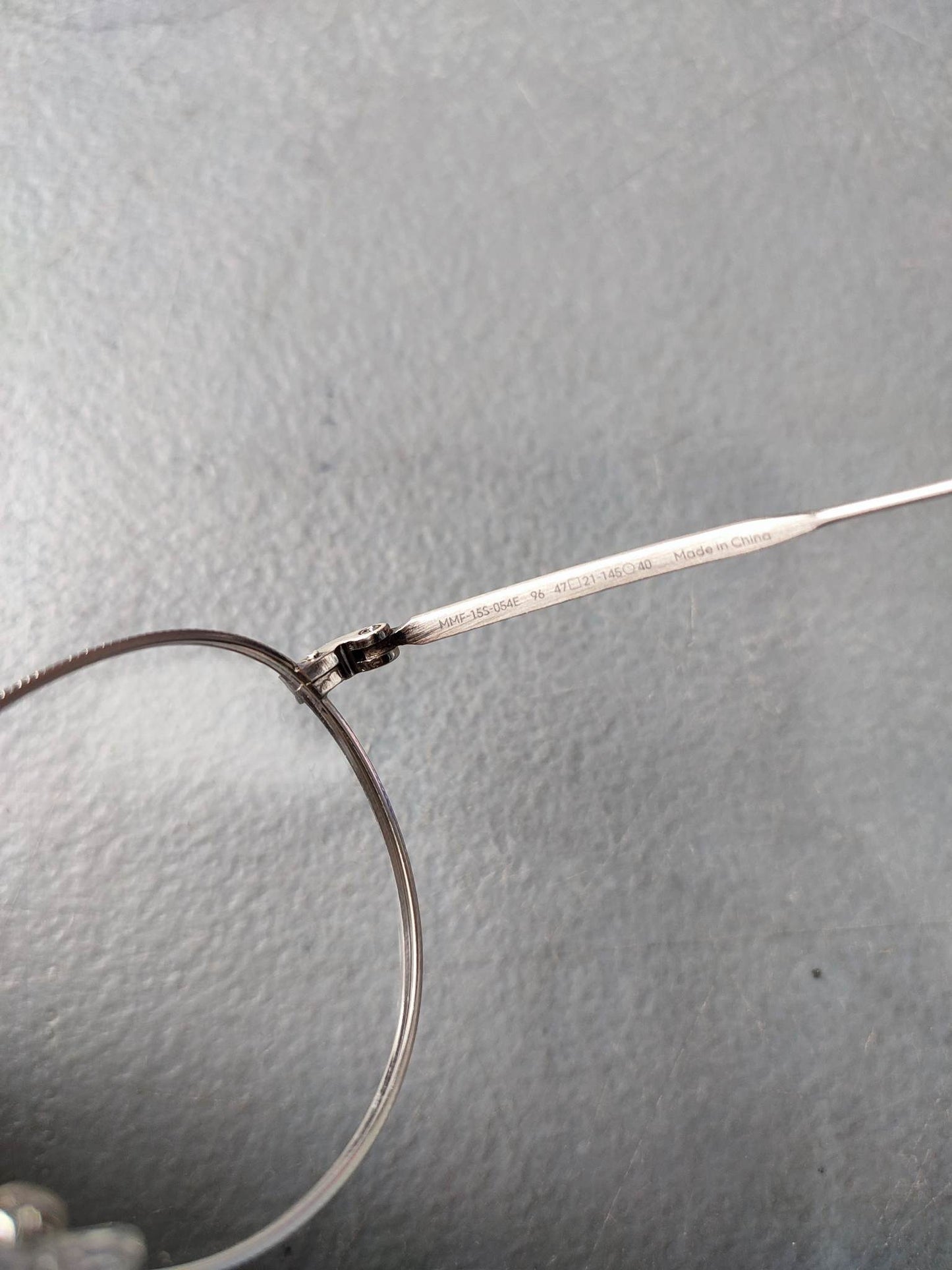 Stainless Steel Frame JINS Silver/Black (MMF-15S-054E) Eyeglass