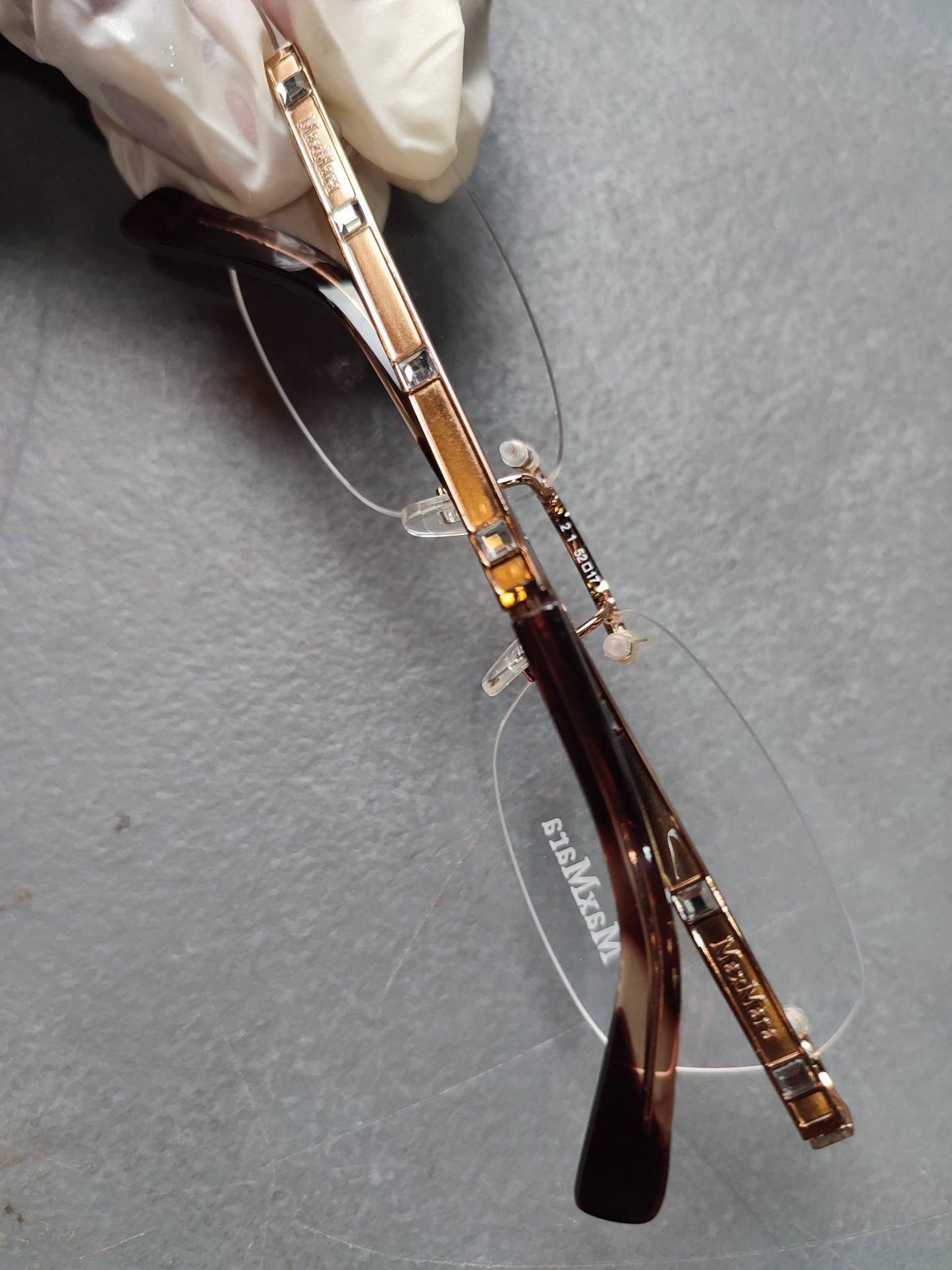Plastic/Metal Frame MAX MARA Powder Transparent (MM1114900) Eyeglass