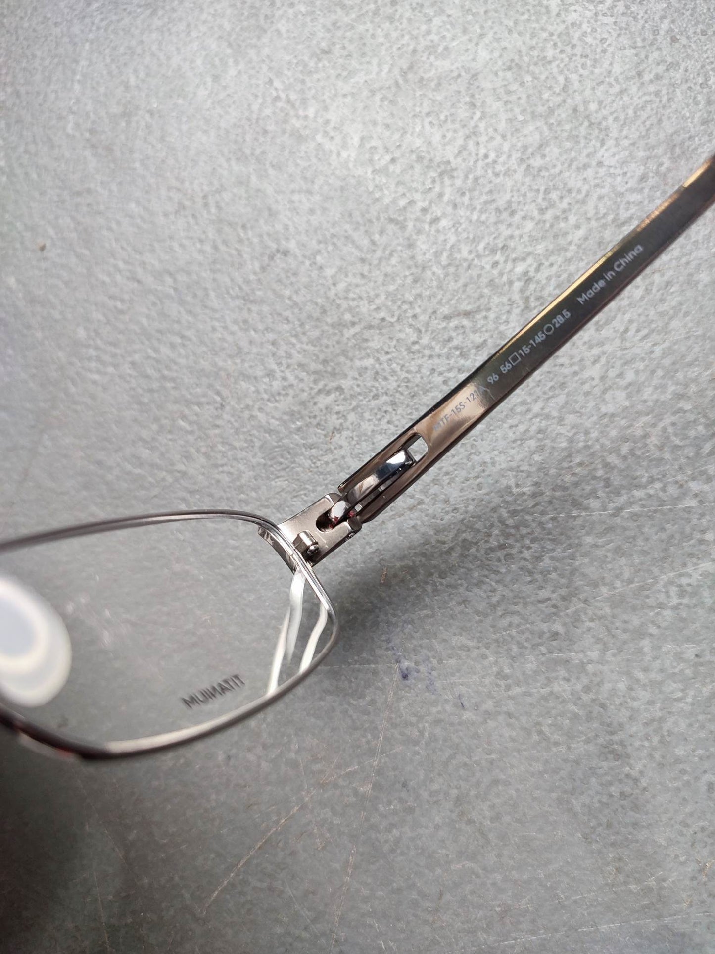 Plastic/Metal Frame JINS Silver (AMMN15S047F96) Eyeglass