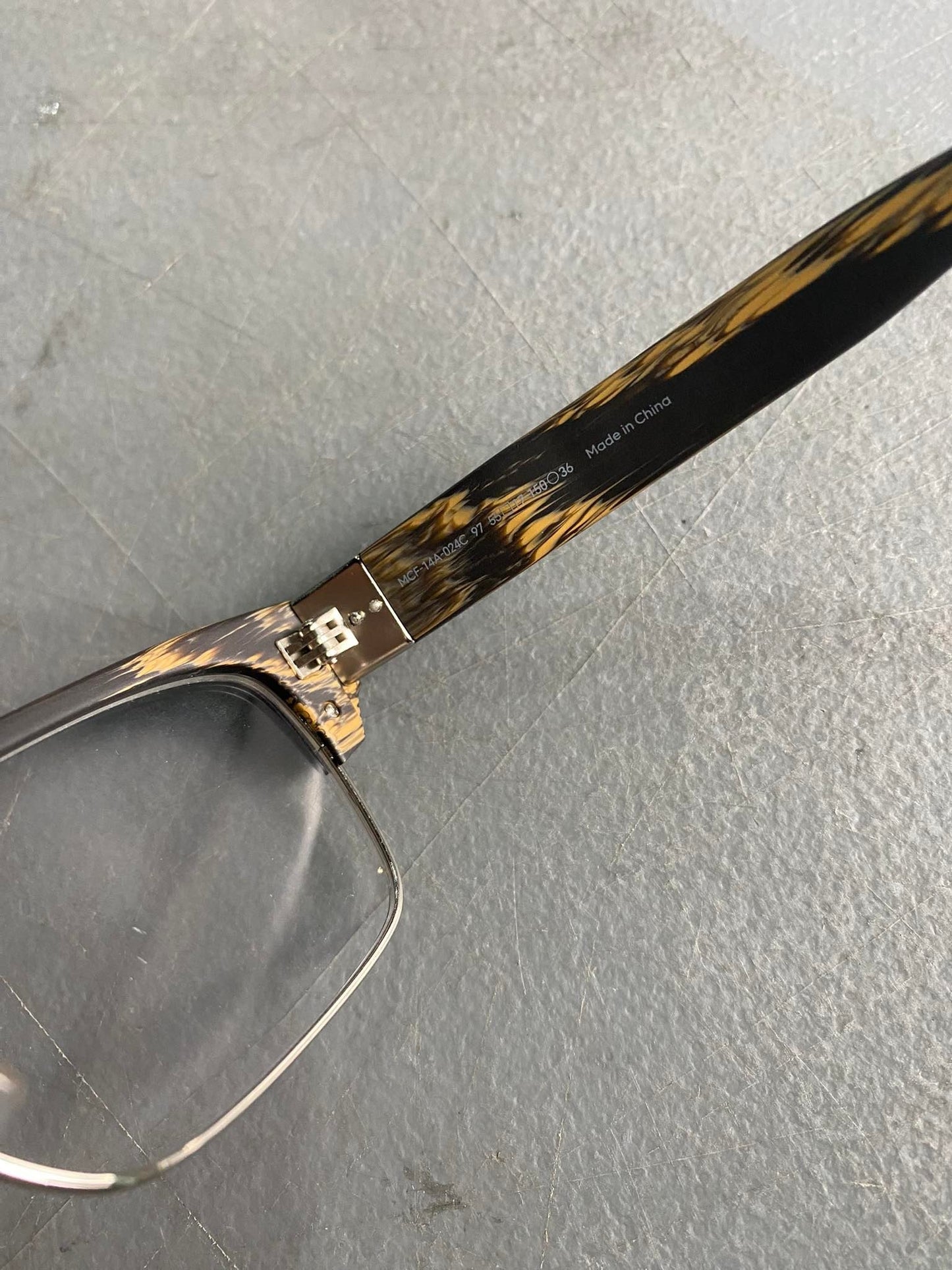 Plastic Frame JINS Matt Black/Brown (AMMF14A261B94) Eyeglass