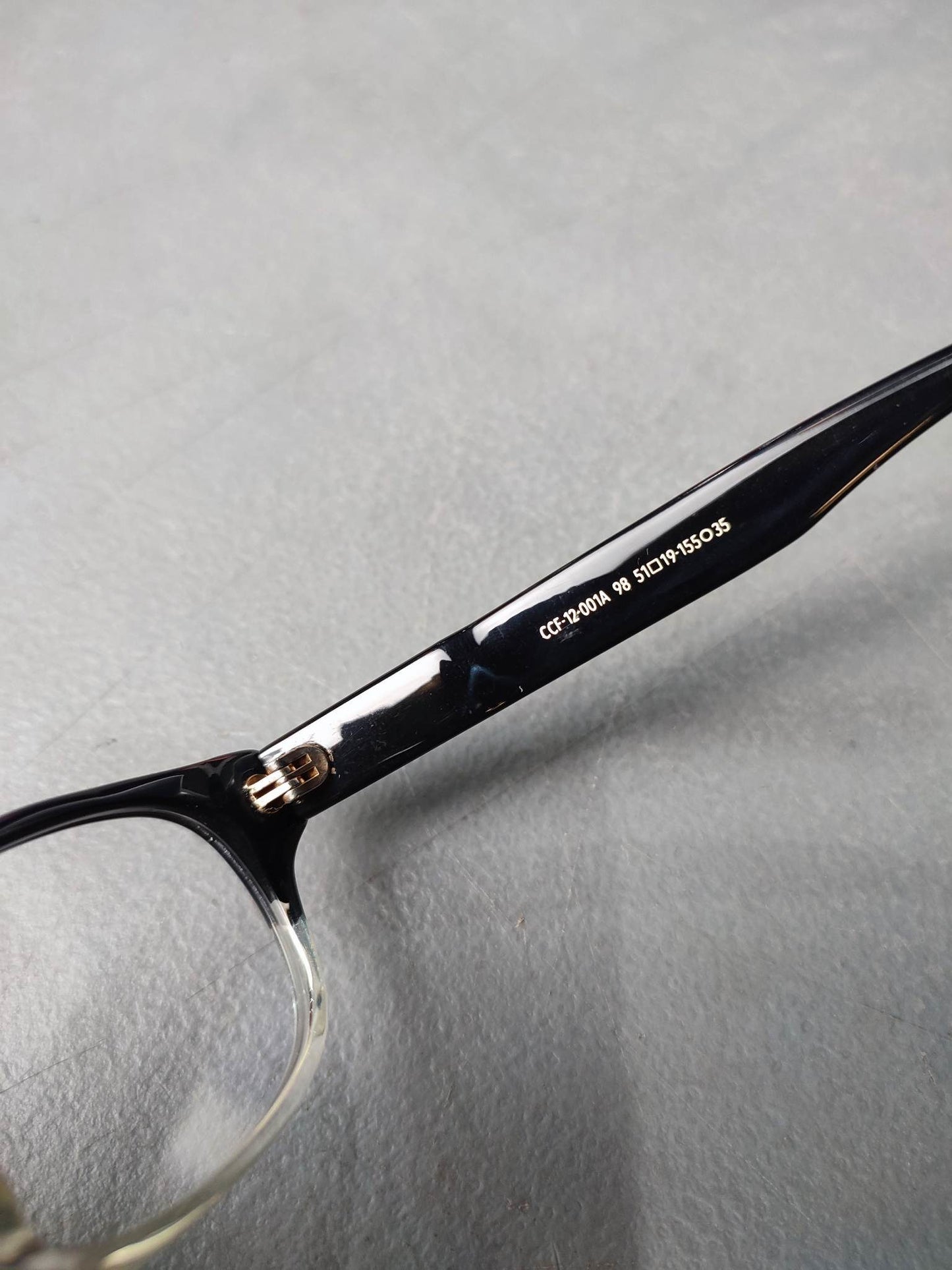 JINS Classic Black/Transparent White (ACCF12001A98) Eyeglass