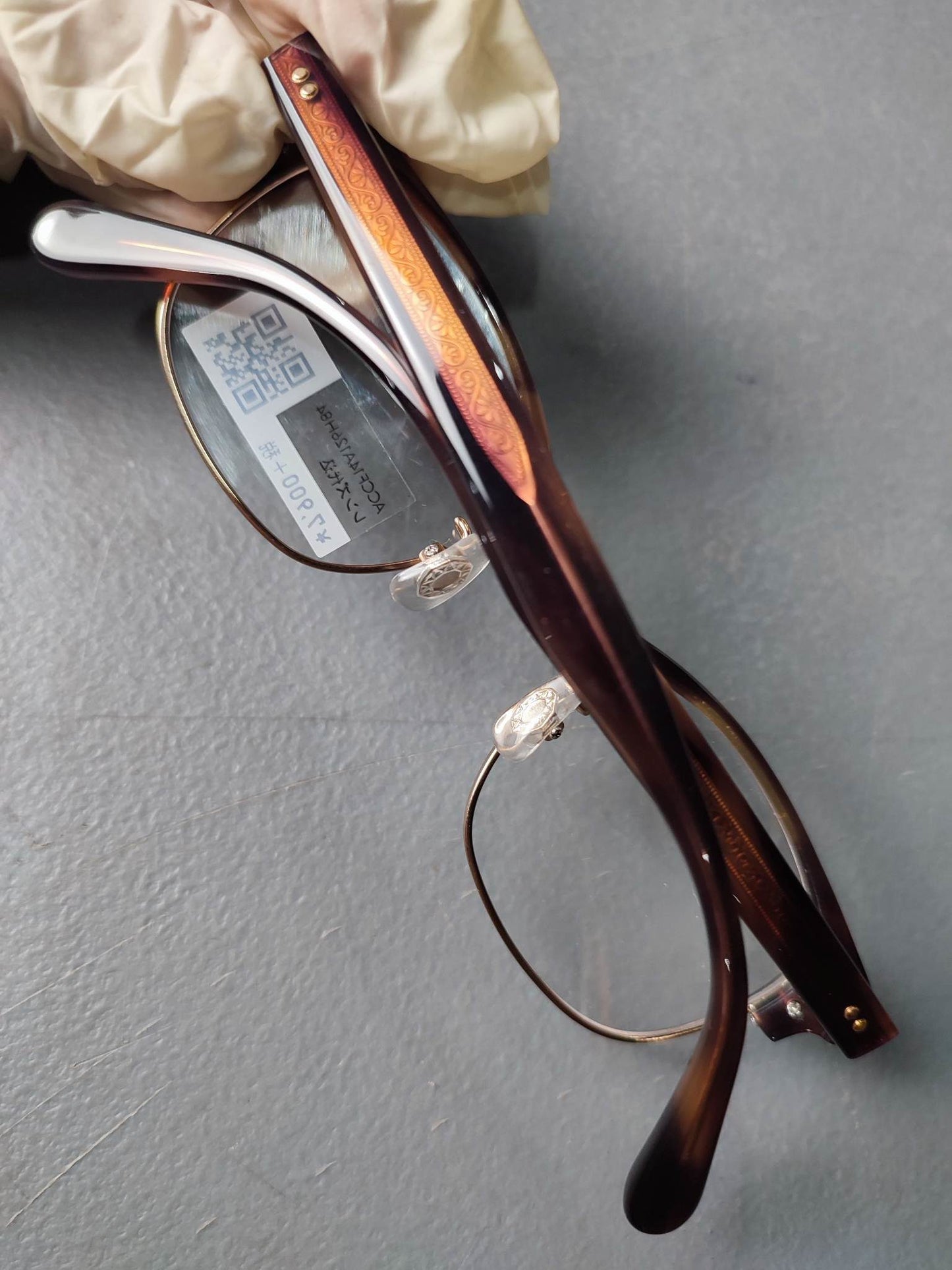 Plastic/Metal Frame JINS Black/Brown (ACCF14A126H84) Eyeglass