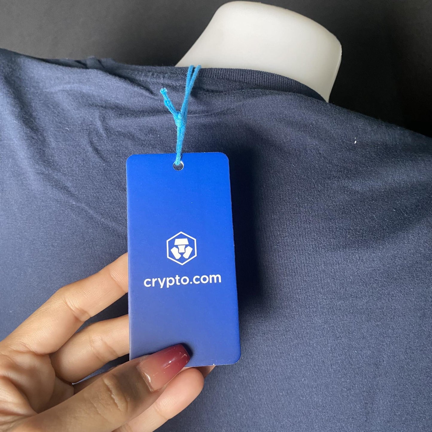 Crypto T-Shirt Navy Blue Size: Small - Factory Pull-out