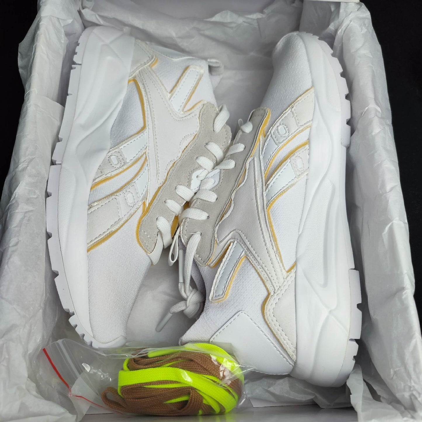 Reebok White Rubber Shoes BOLTON SOCK VB LO Unisex (FU7553) - Phase-out Model