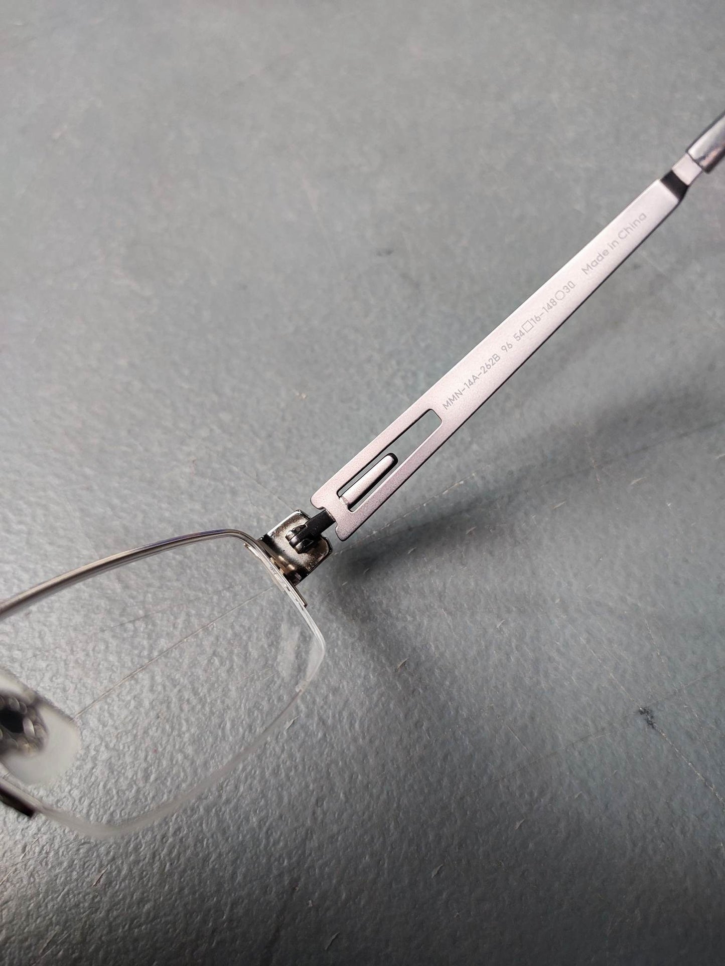 Stainless Steel Frame JINS Silver/Black (AMMN14A262B96) Eyeglass