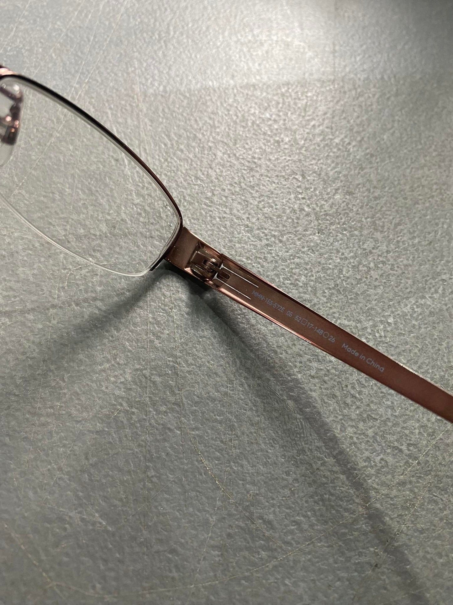 Plastic/Metal Frame JINS Glossy Brown (AMMN15S372E05) Eyeglass