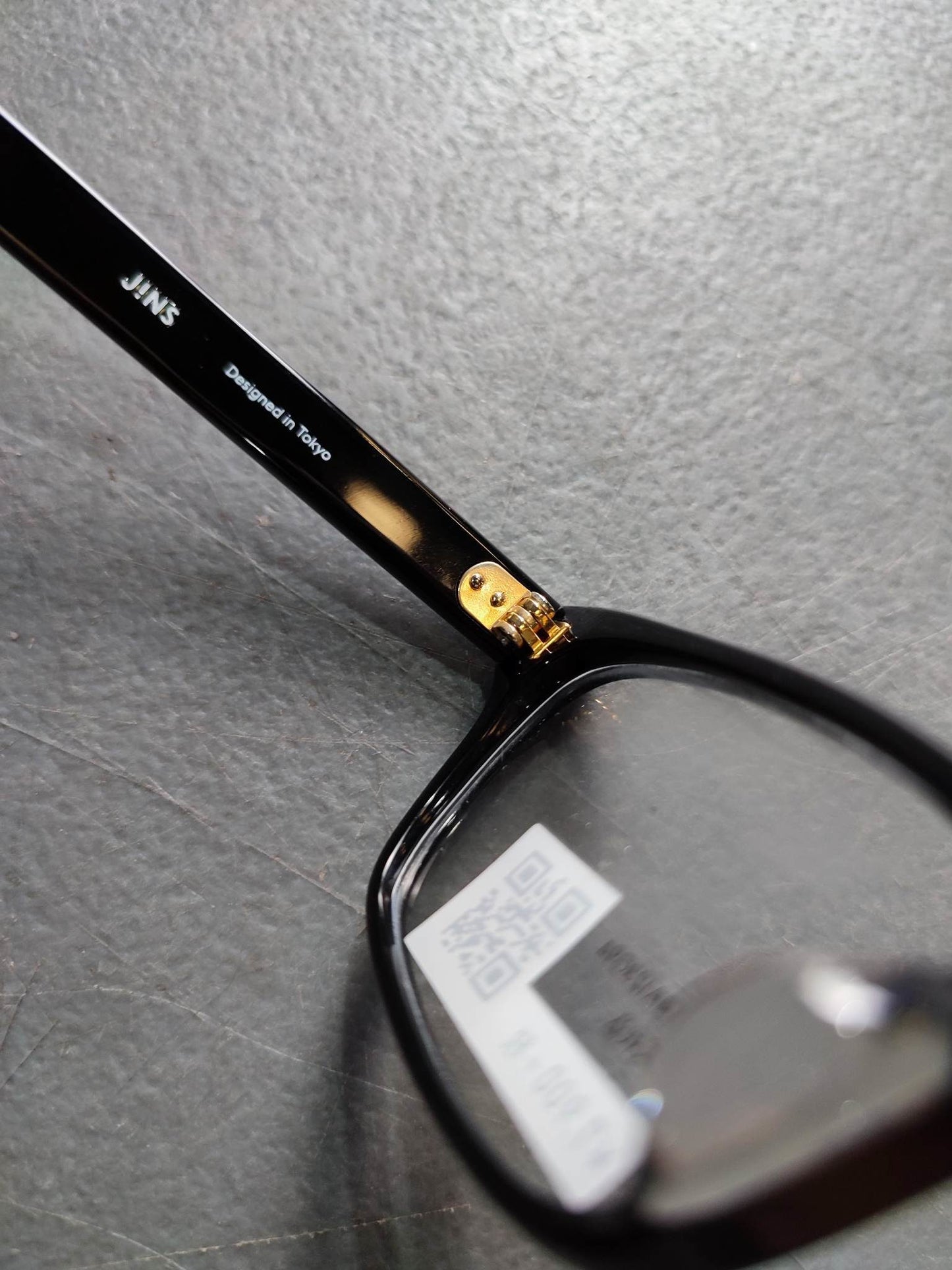 Plastic Frame JINS Glossy Black (ACCF14A123G94) Eyeglass