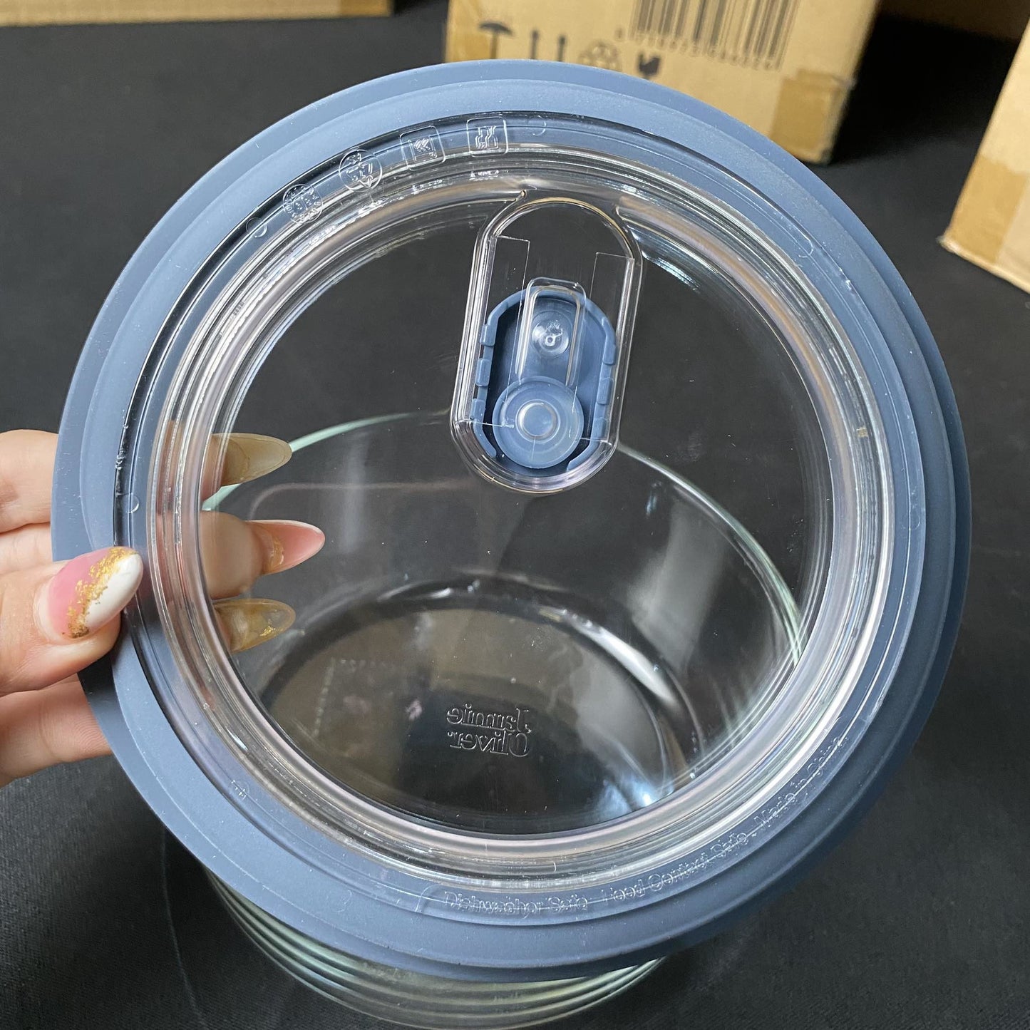 Jamie Oliver Glass Storage Round - 850ml