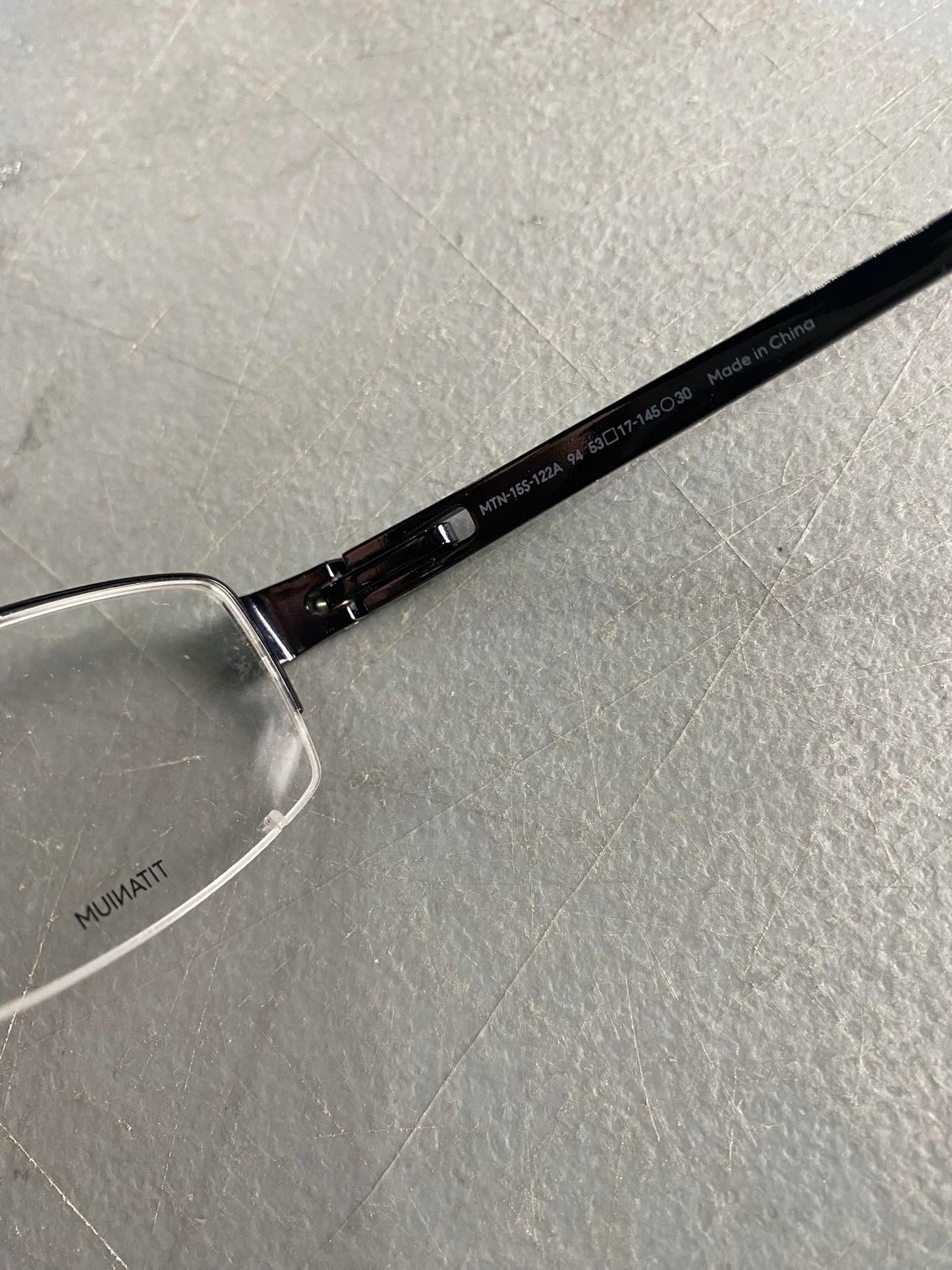 Plastic/Metal Frame JINS Glossy Black (AMTN15S122A94) Eyeglass