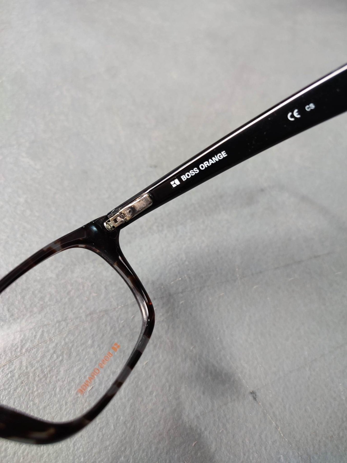 Plastic Frame BOSS ORANGE Black/Gray (BO 0024 ACF) Eyeglass