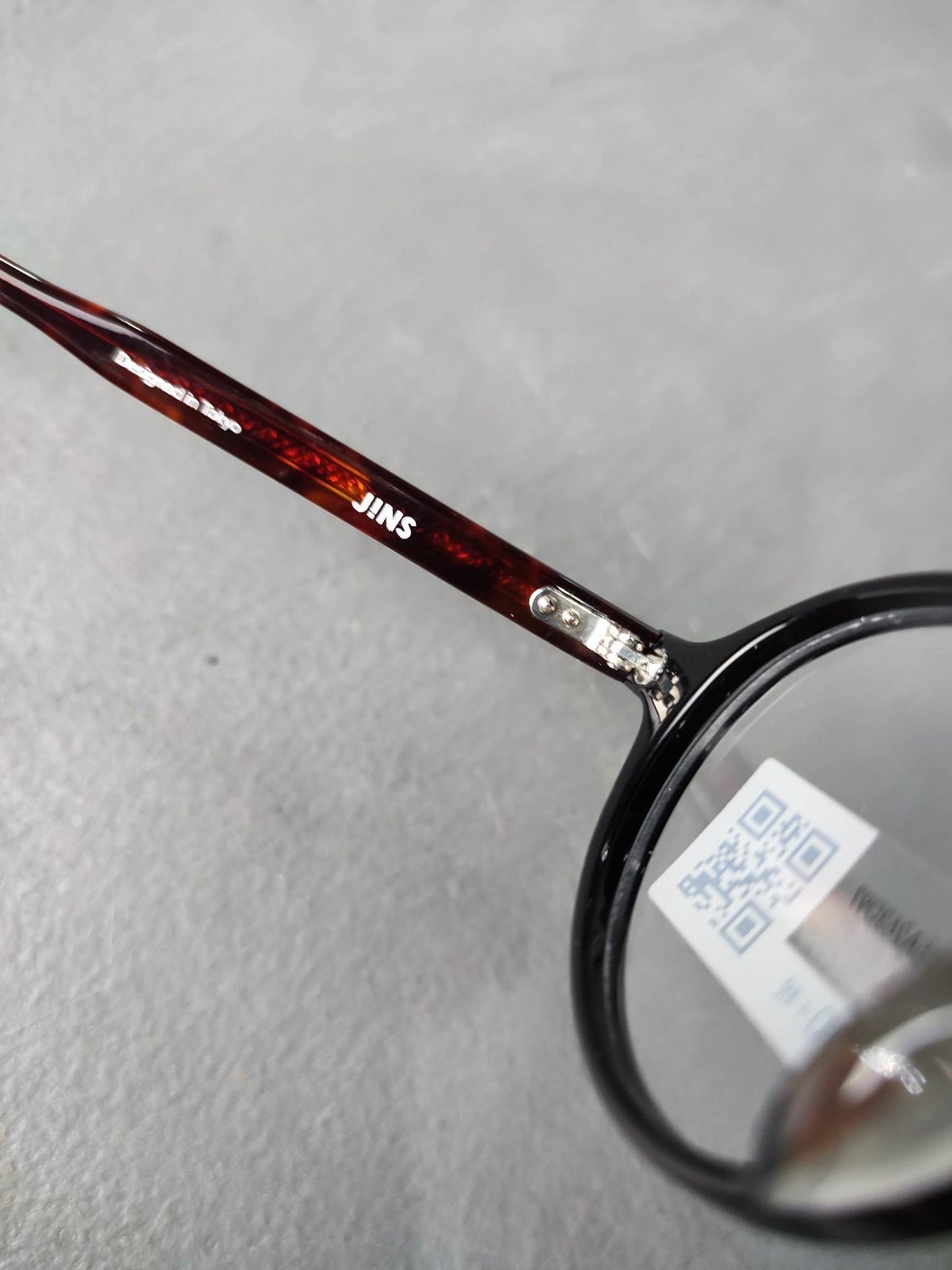 Plastic Frame JINS Orange/Black (AMCF-15A263D97) Eyeglass
