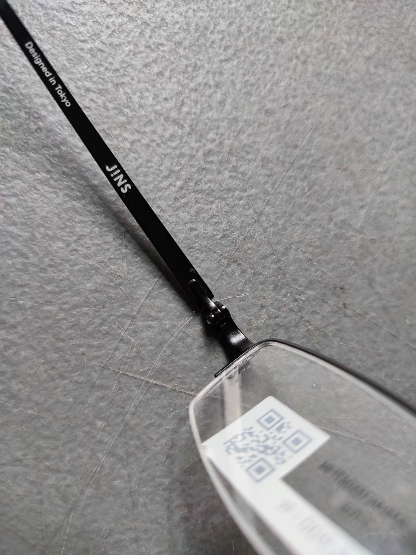 Plastic/Metal Frame JINS Glossy Black (AMMN15S047F94) Eyeglass