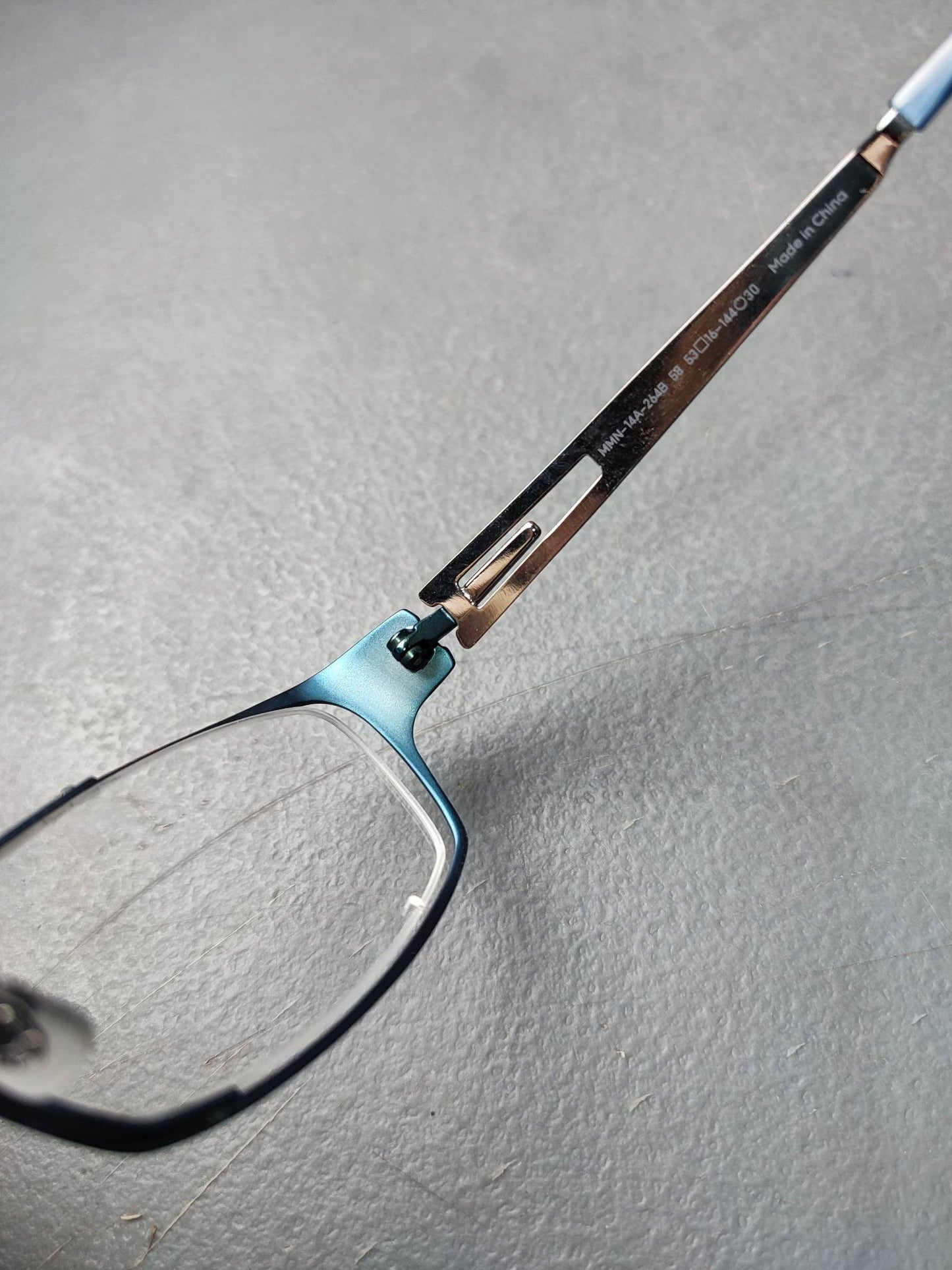 Plastic Frame JINS Matt Blue (AMMN74A264B58) Eyeglass