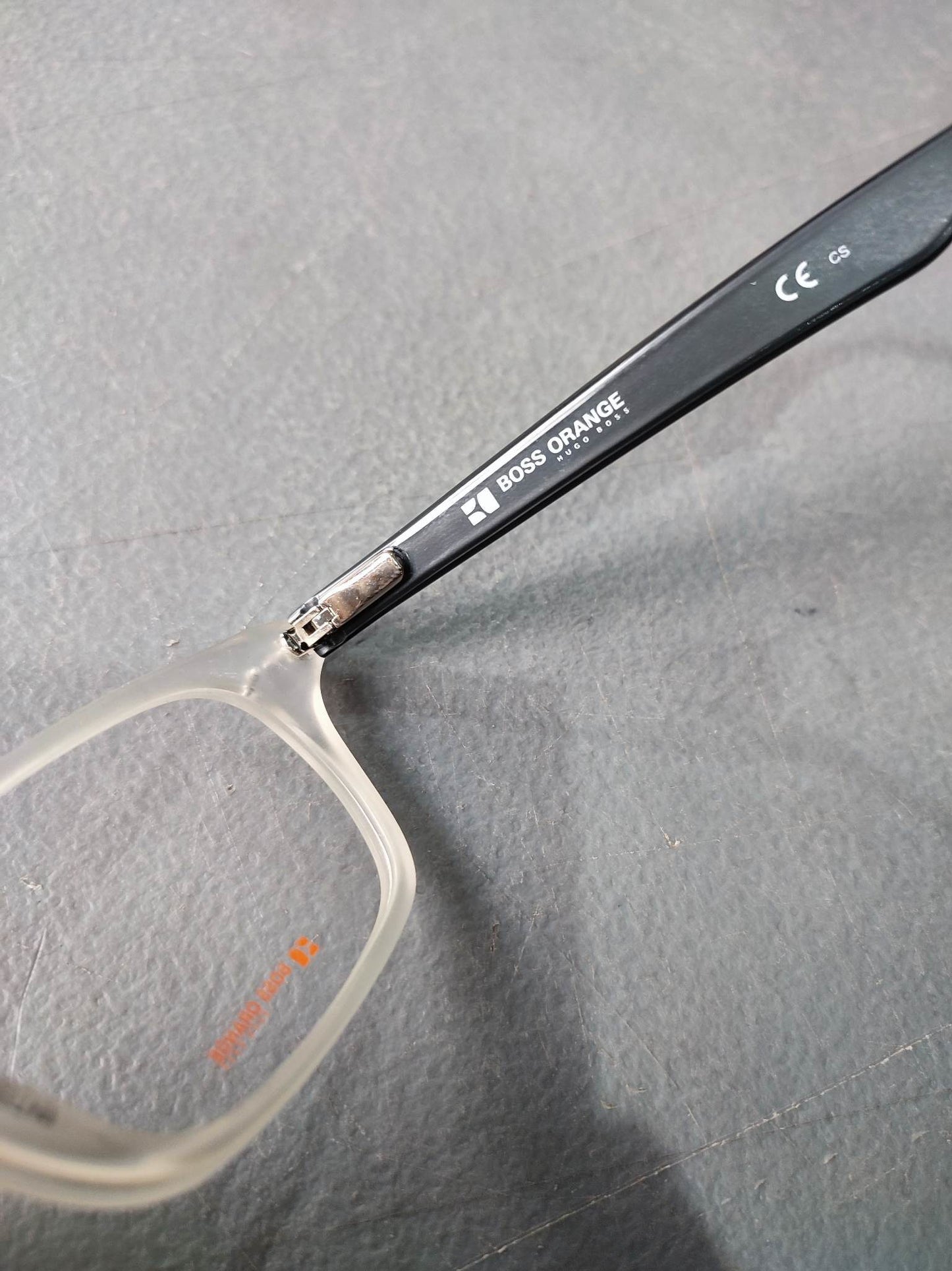 Plastic Frame BOSS ORANGE Black/White (BO-0024 HTT) Eyeglass