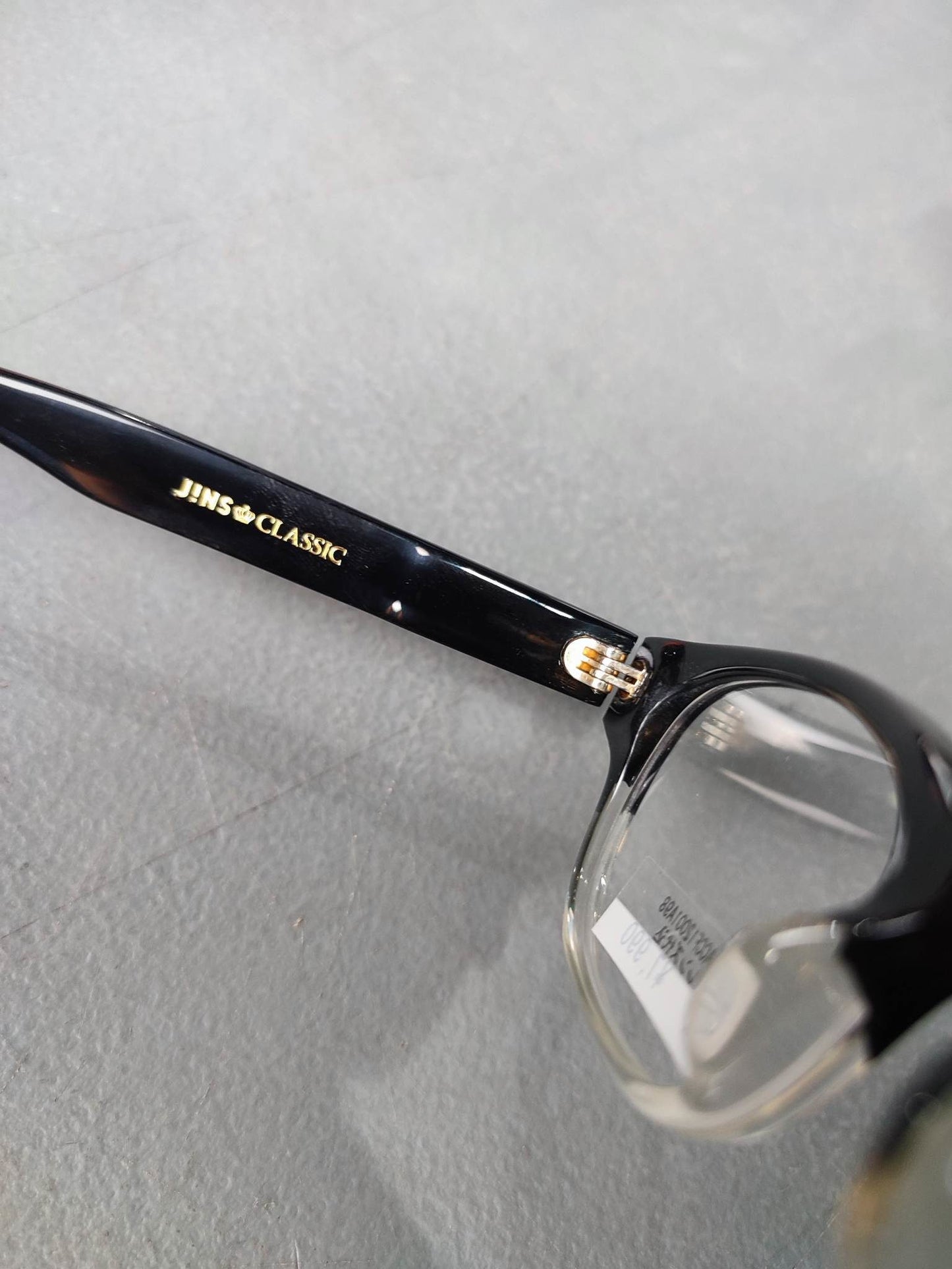 JINS Classic Black/Transparent White (ACCF12001A98) Eyeglass