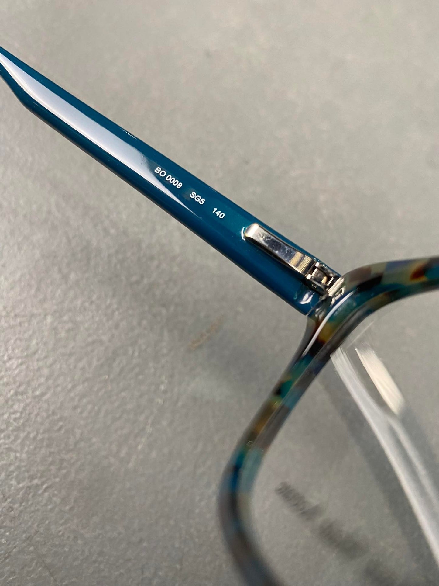 Plastic Frame BOSS ORANGE Blue/Yellow Brown (B0 0008) Eyeglass