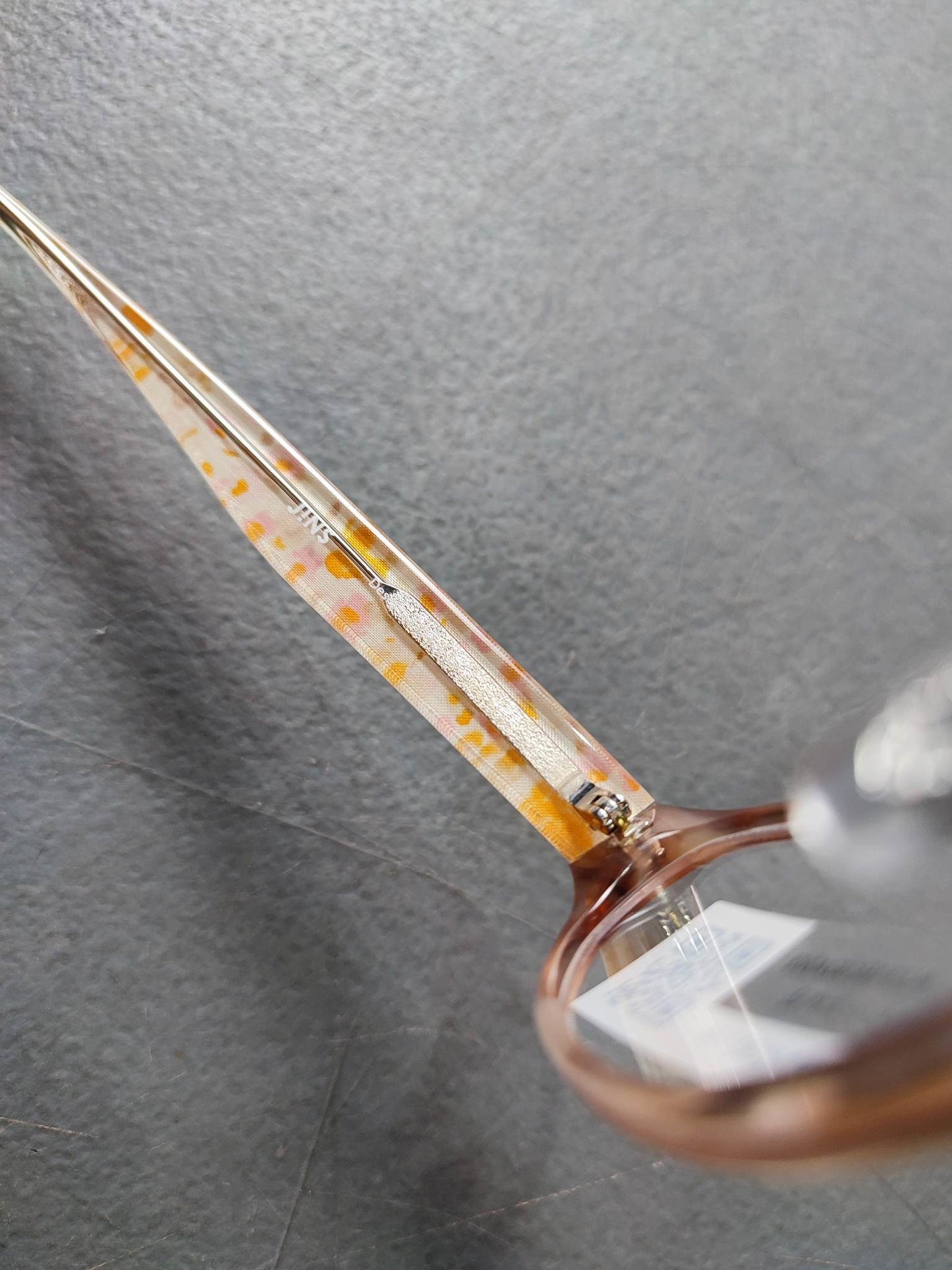 Plastic Frame JINS Transparent Floral (ALCF15S182A203) Eyeglass