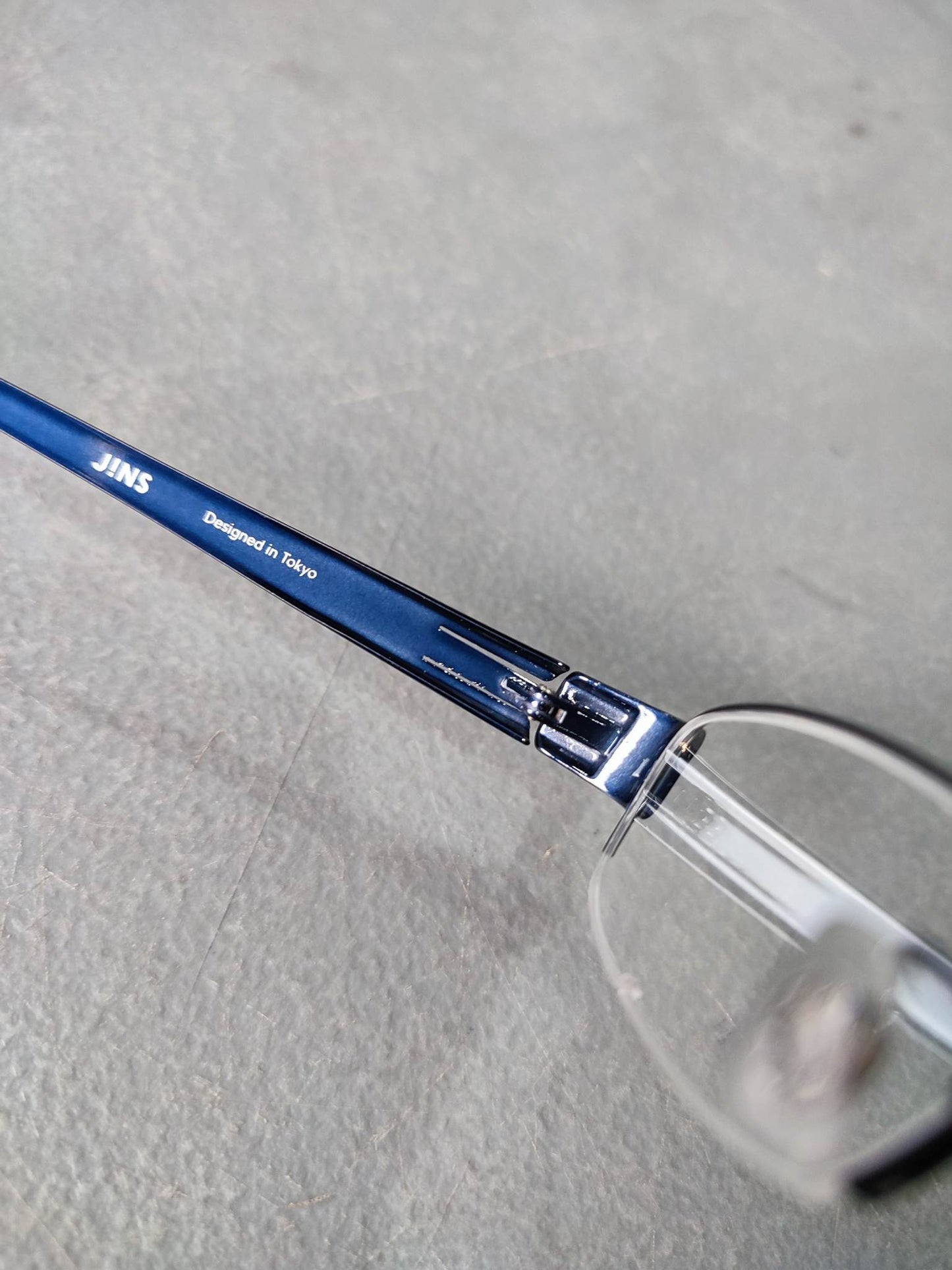 Plastic Frame JINS Brown/Dark Blue (MMN-15S572A58) Eyeglass