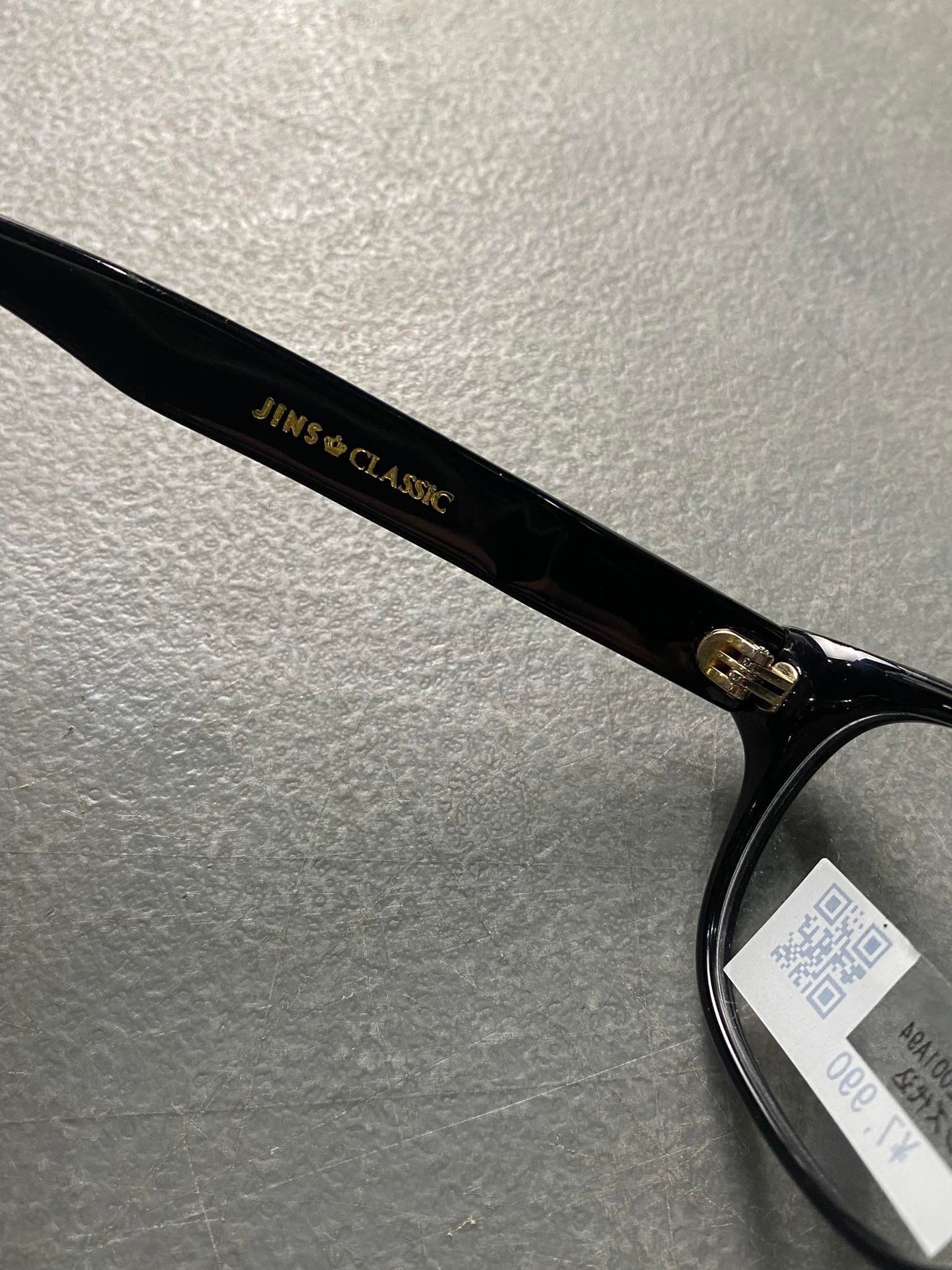 Plastic Frame JINS CLASSIC Glossy Black (ACCF12001A94) Eyeglass