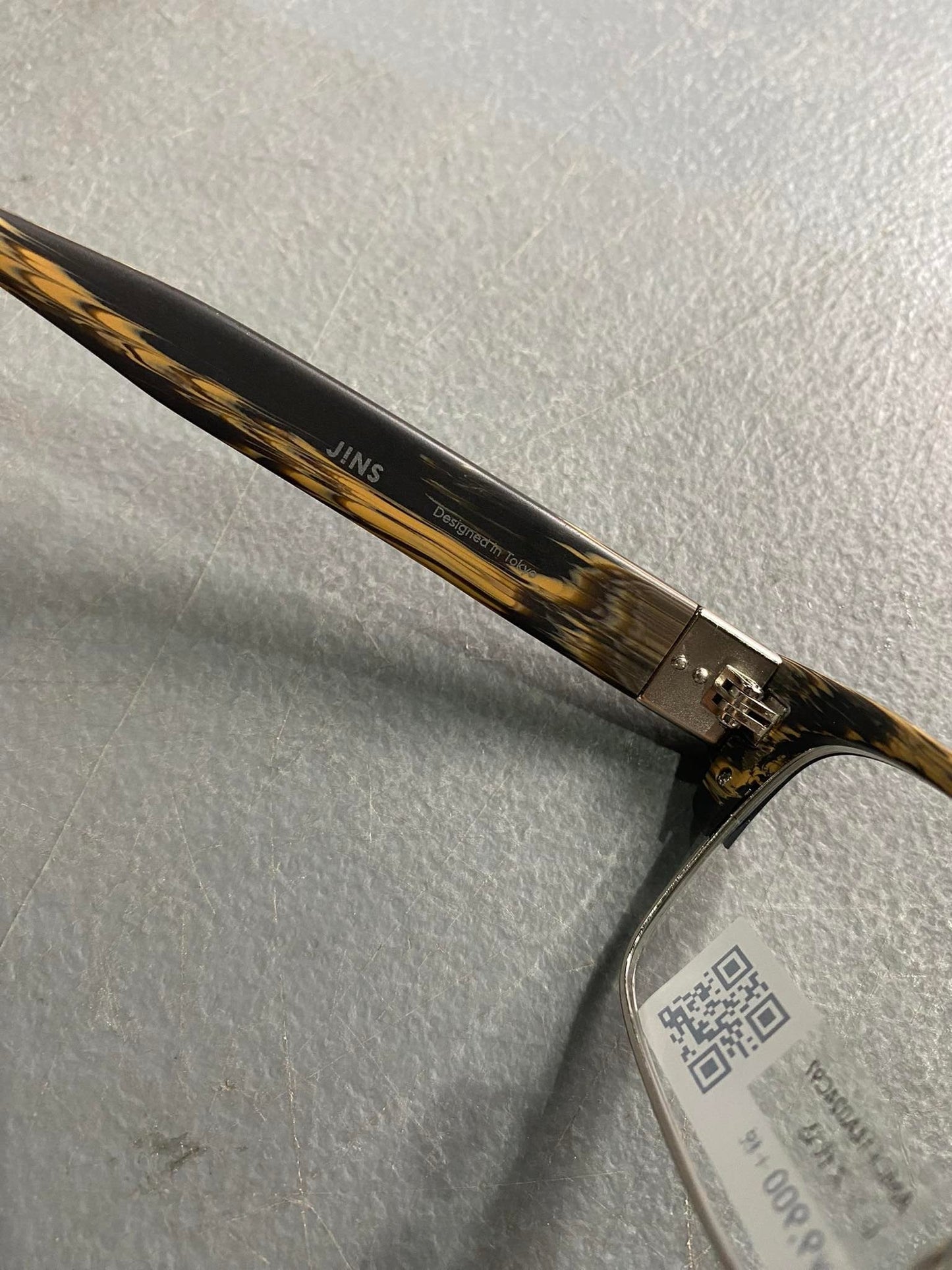 Plastic Frame JINS Matt Black/Brown (AMMF14A261B94) Eyeglass