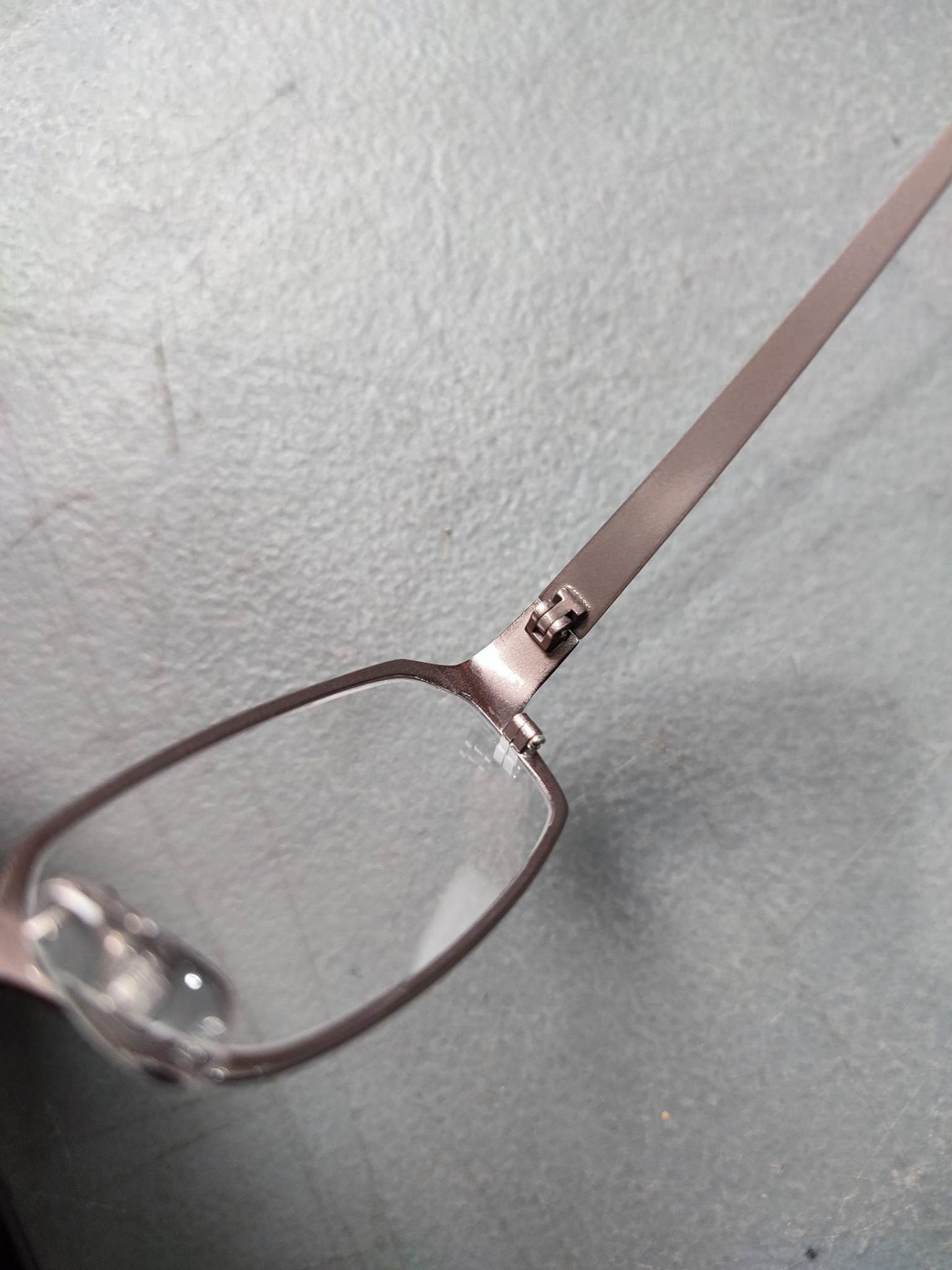 Plastic/Metal Frame JINS Matt Gray Eyeglass