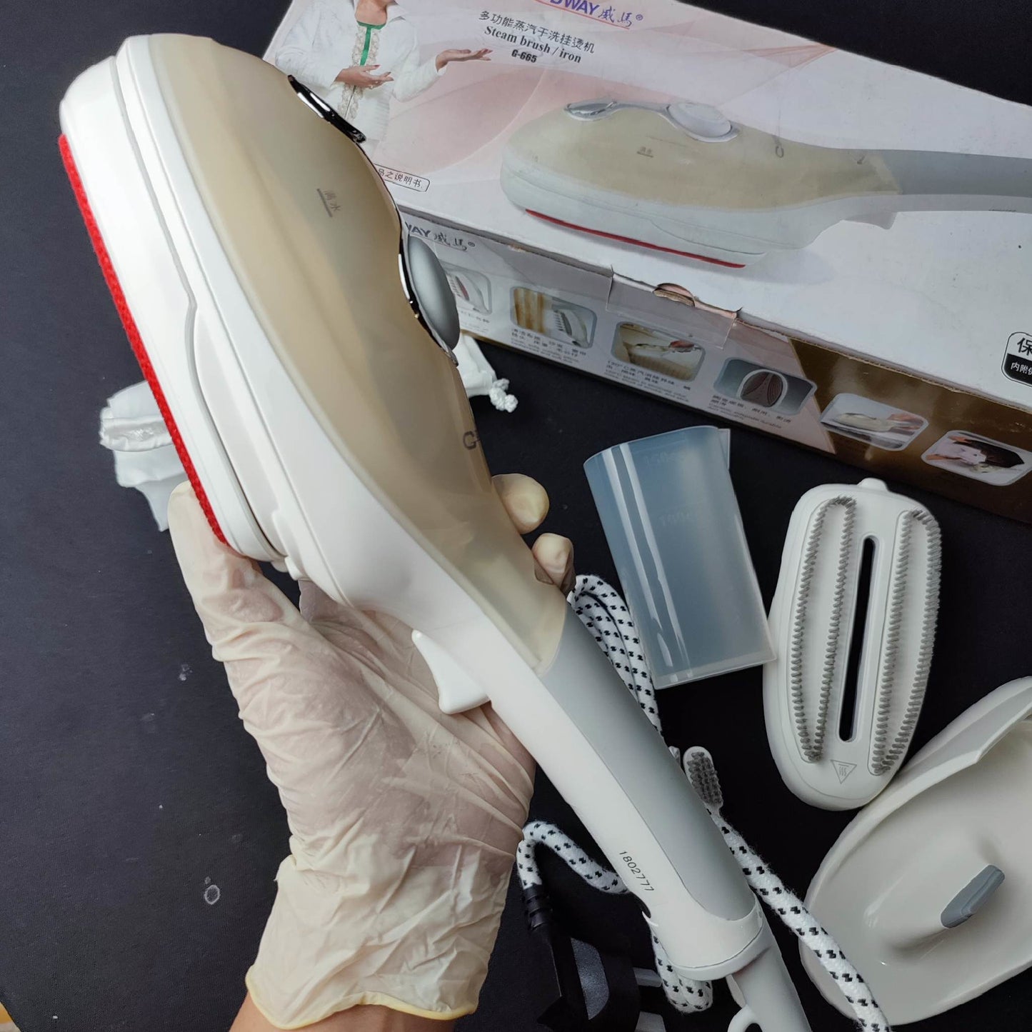 Goodway Steam Brush/Iron Combo White (G-665) - International Mall Pull-out