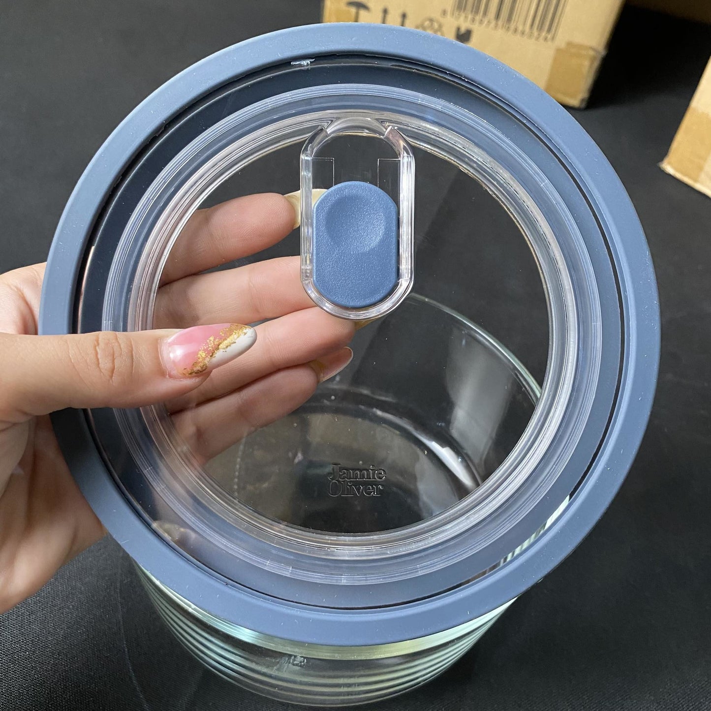 Jamie Oliver Glass Storage Round - 850ml