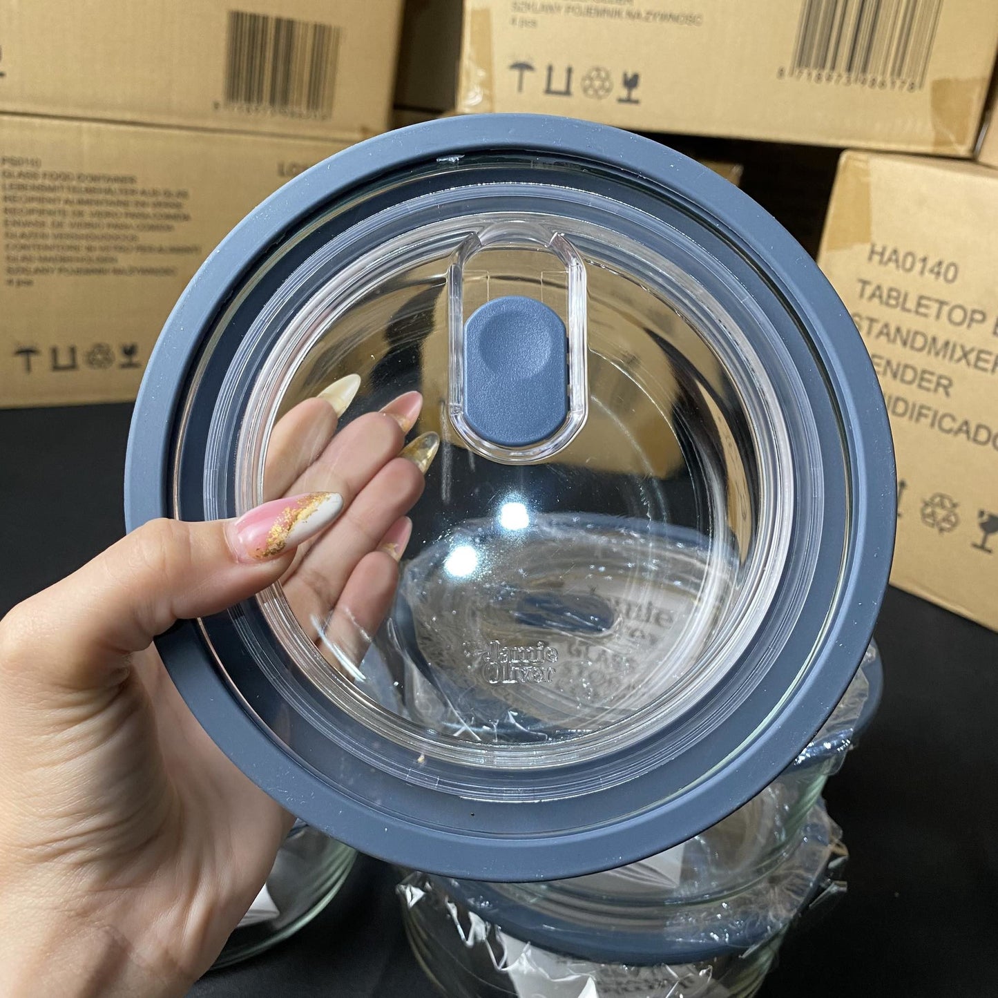 Jamie Oliver Glass Storage Round - 850ml