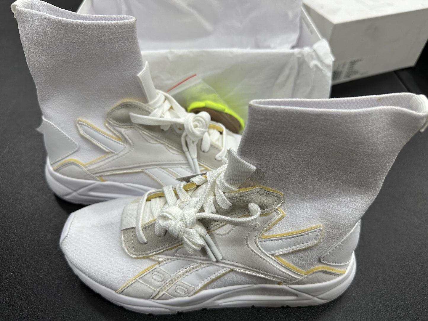 Reebok X Victoria White High Cut Rubber Shoes Bolton Sock VB Unisex (FU7523) - Phase-out Model